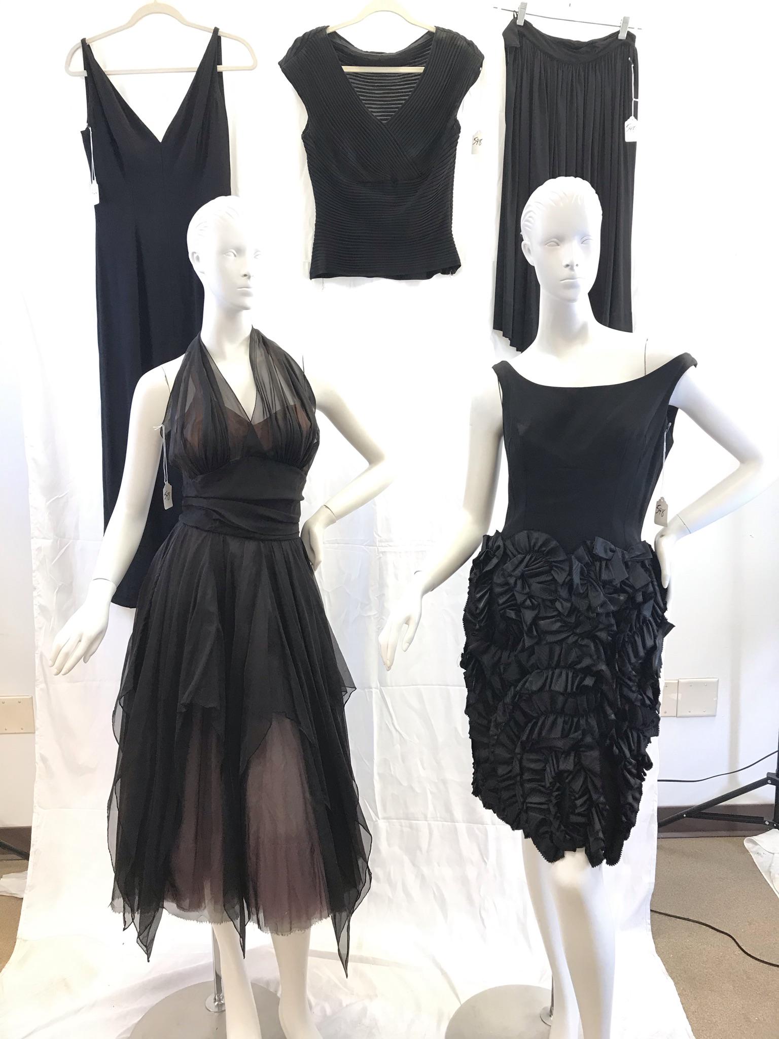 4 1960's Black Cocktail Dresses (1 of 14)