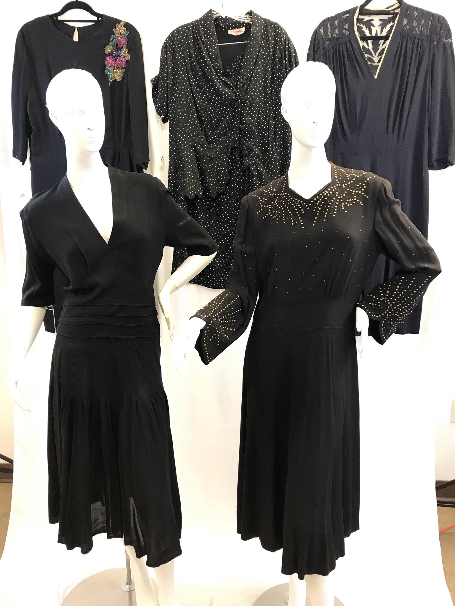 Group of 40's Ladies Vintage Dresses (1 of 16)