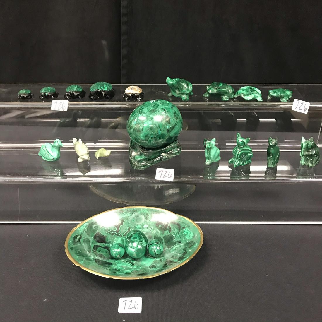 Malachite Figurines and Objects (1 of 11)