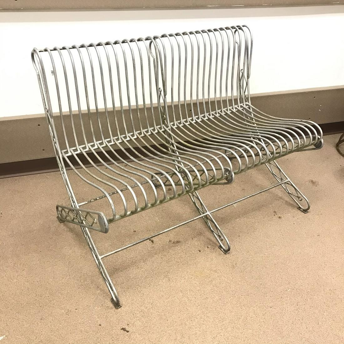 Folding Iron Garden Bench (1 of 5)