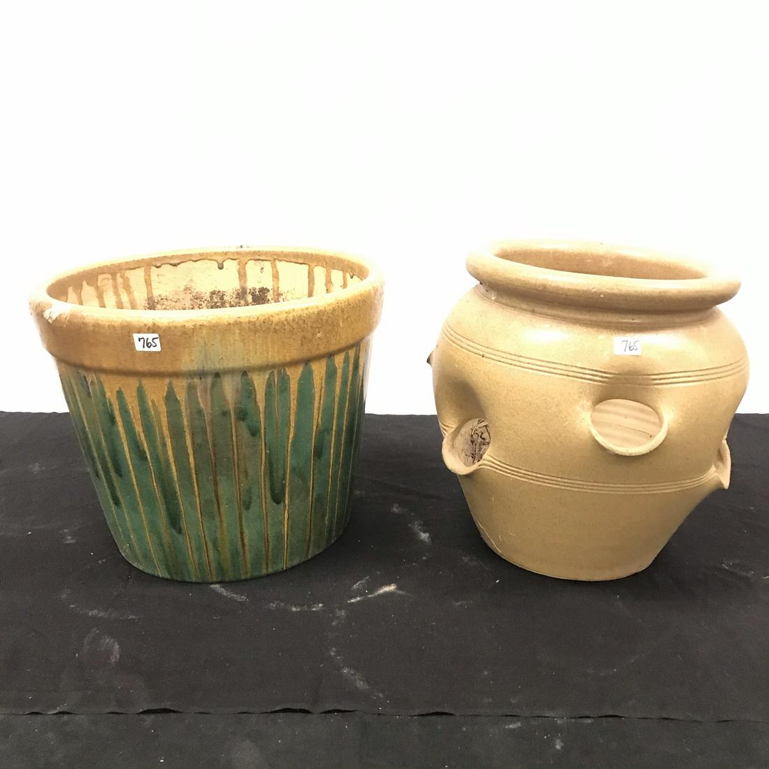 Garden Decorations, Glazed Pots (1 of 6)