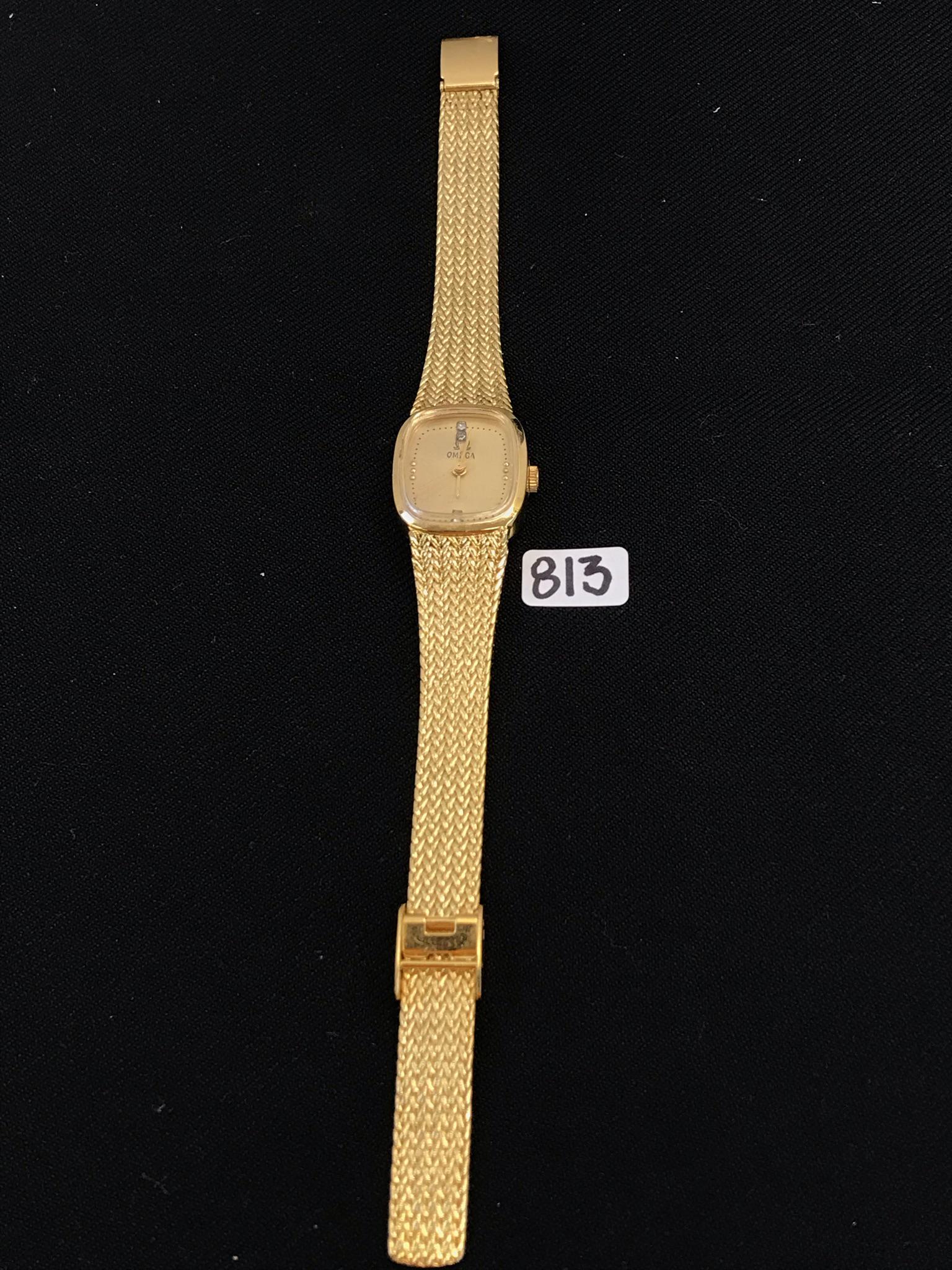 14K Gold/Diamond Omega Watch/Band (1 of 6)