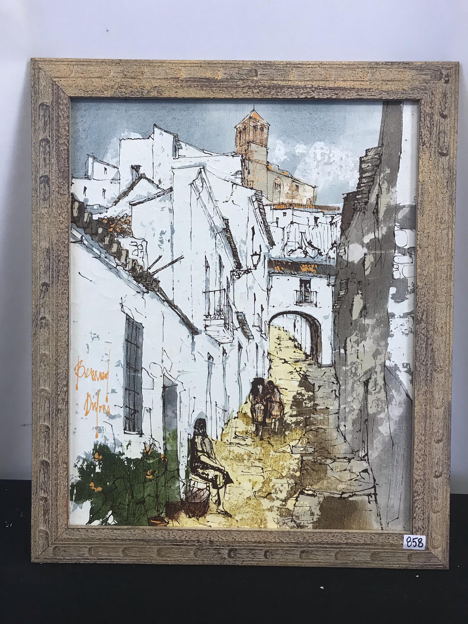 Bernard Dufour 1960's Oil on Board (1 of 7)