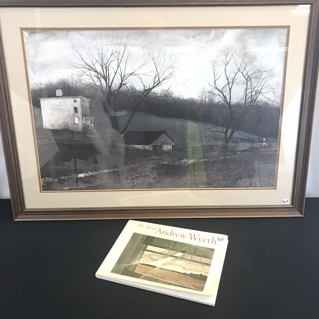 Andrew Wyeth Framed Print & Book (1 of 9)