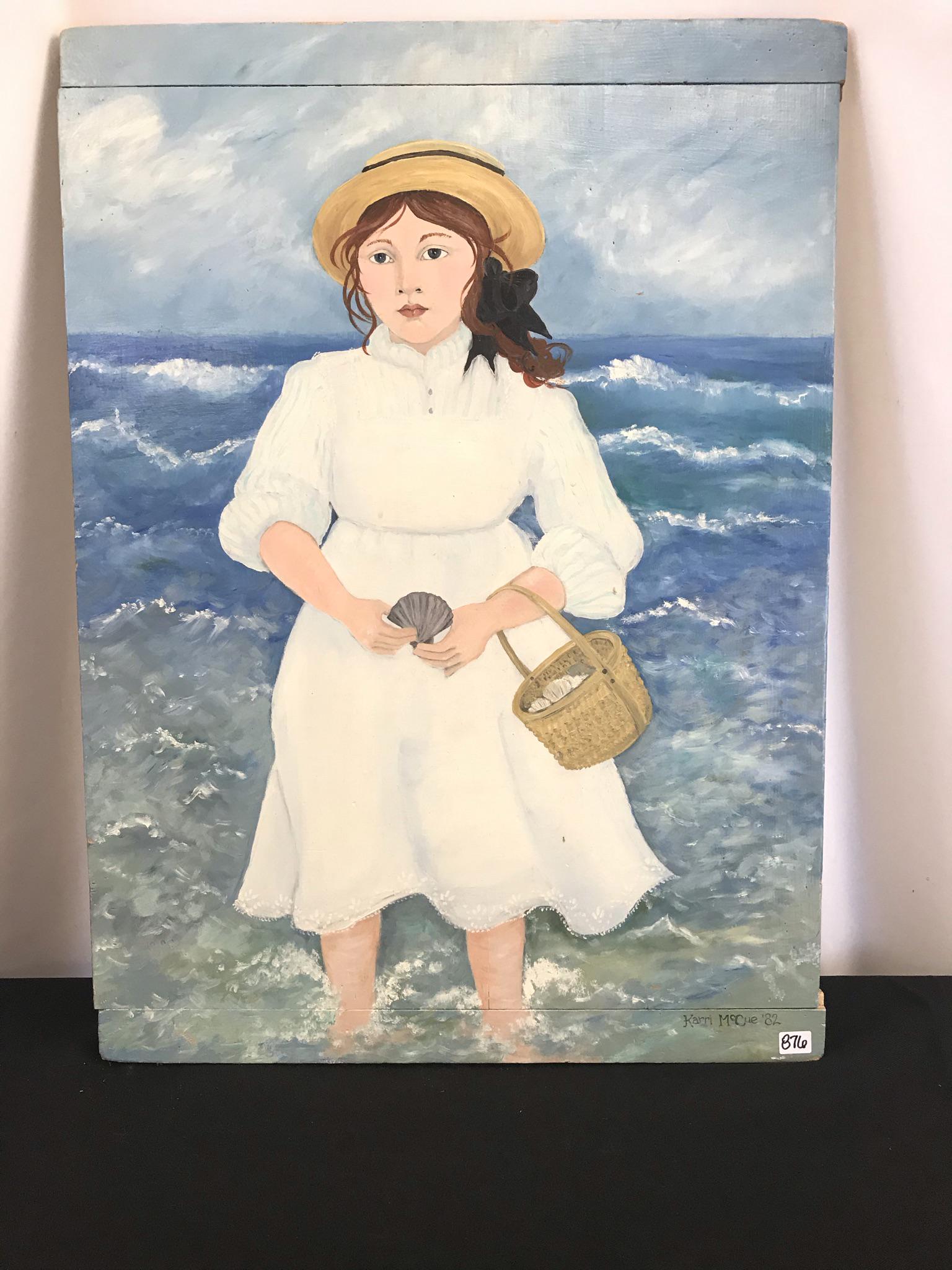 Karri McCue Oil on Pine Boards c.1982 (1 of 10)