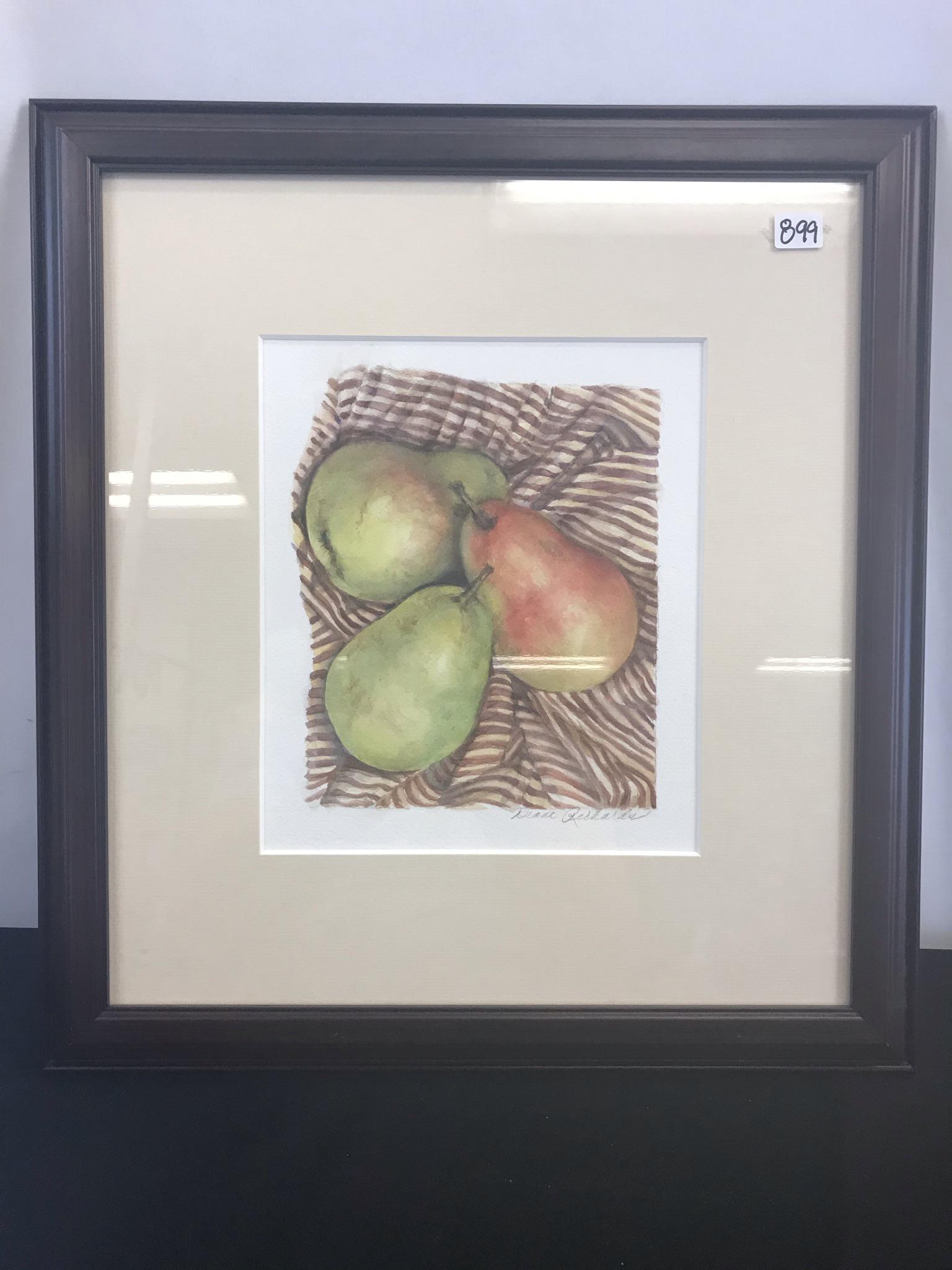 Diane Richards Watercolor of Pears (1 of 5)