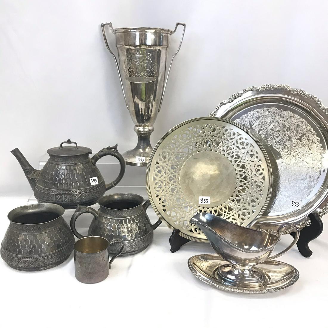 Large Group of Fancy Silver Plate -Aesthetic Movement, More! (1 of 7)