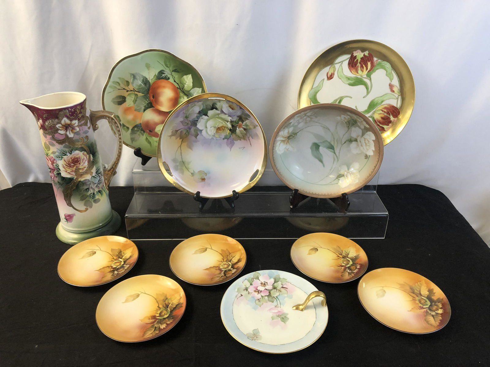 Large Nippon Tankard and Quality Painted Plates (1 of 13)