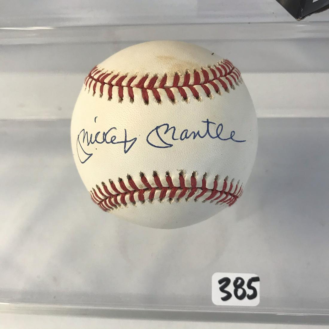 Mickey Mantle Signed Rawlings Baseball (1 of 5)