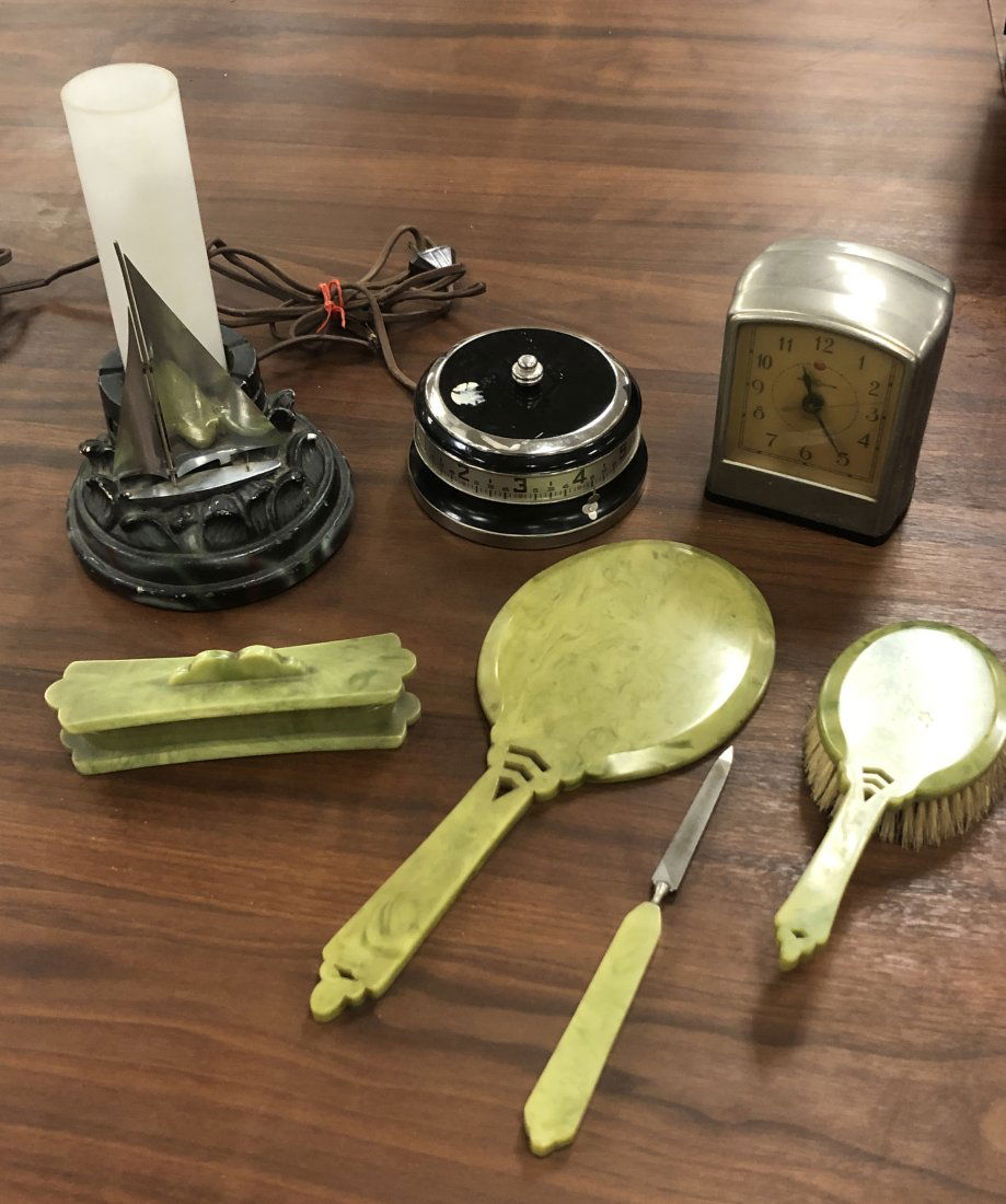 Art Deco Lamp, Vanity Set and More (1 of 5)