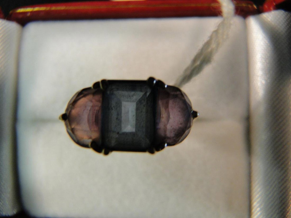 14K yellow gold unsigned ring with over 1K square cu - 2