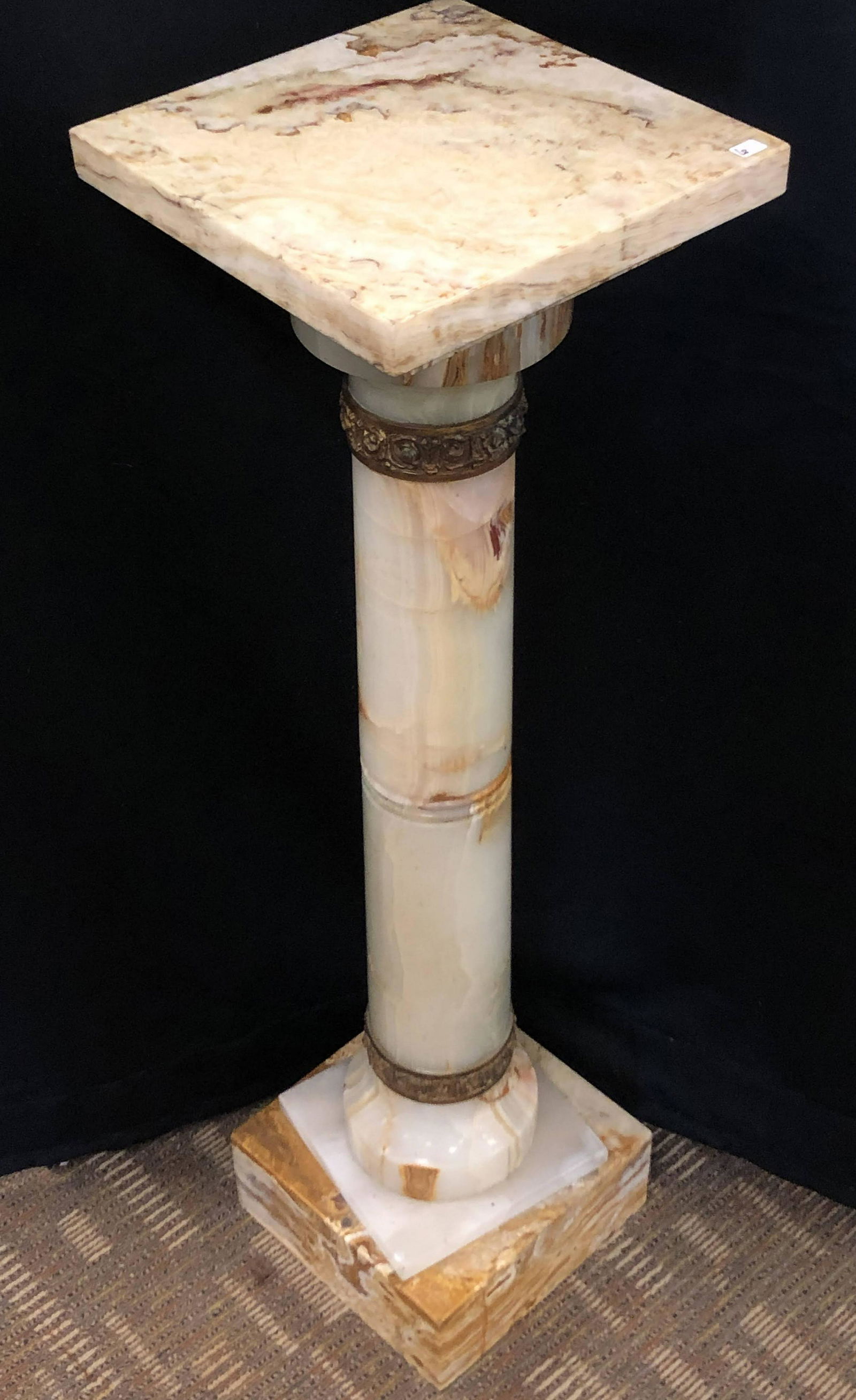 Victorian Onyx Pedestal Stand (1 of 7)