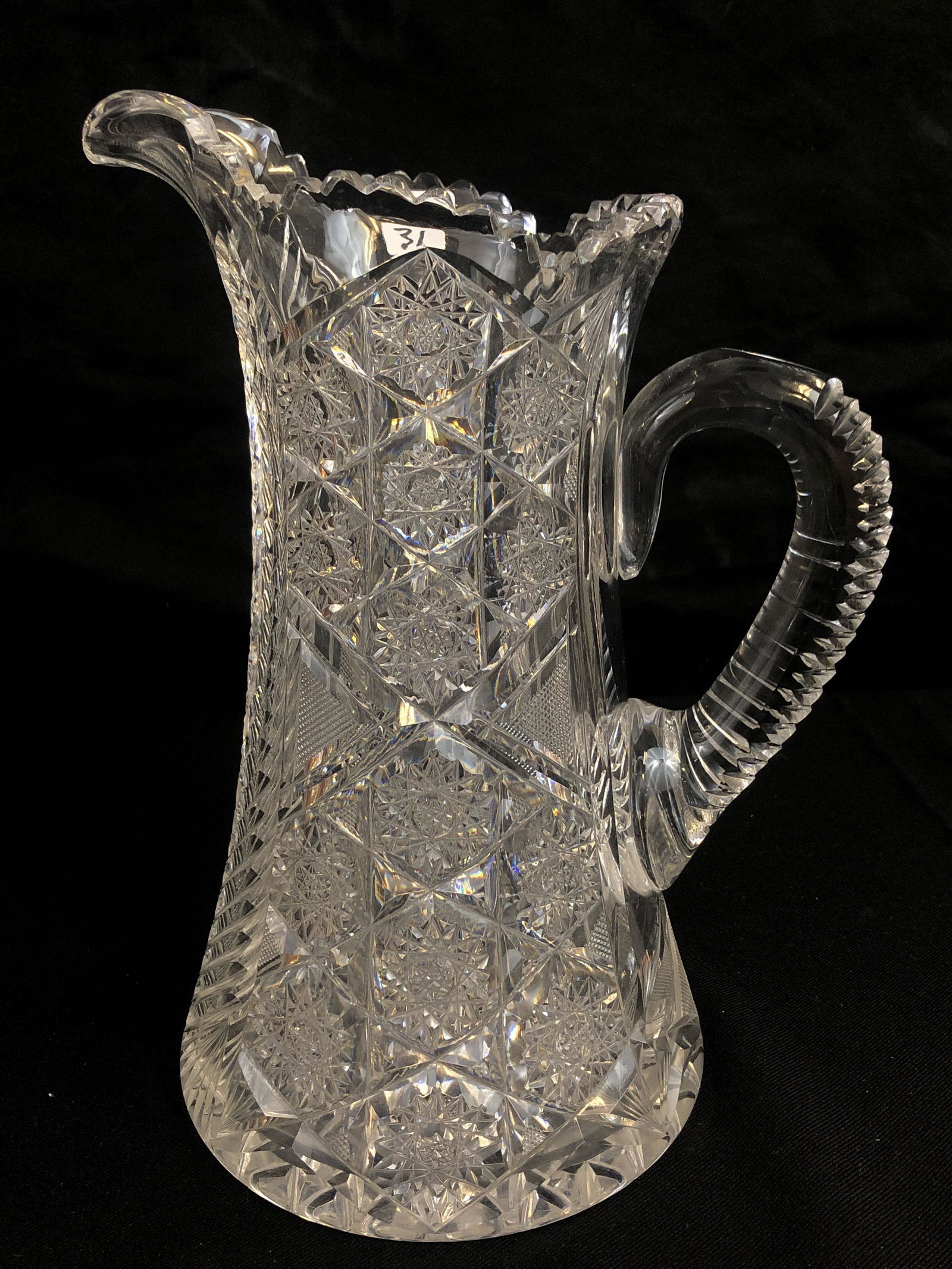 Early Brilliant Cut Lead Crystal Pitcher (1 of 5)