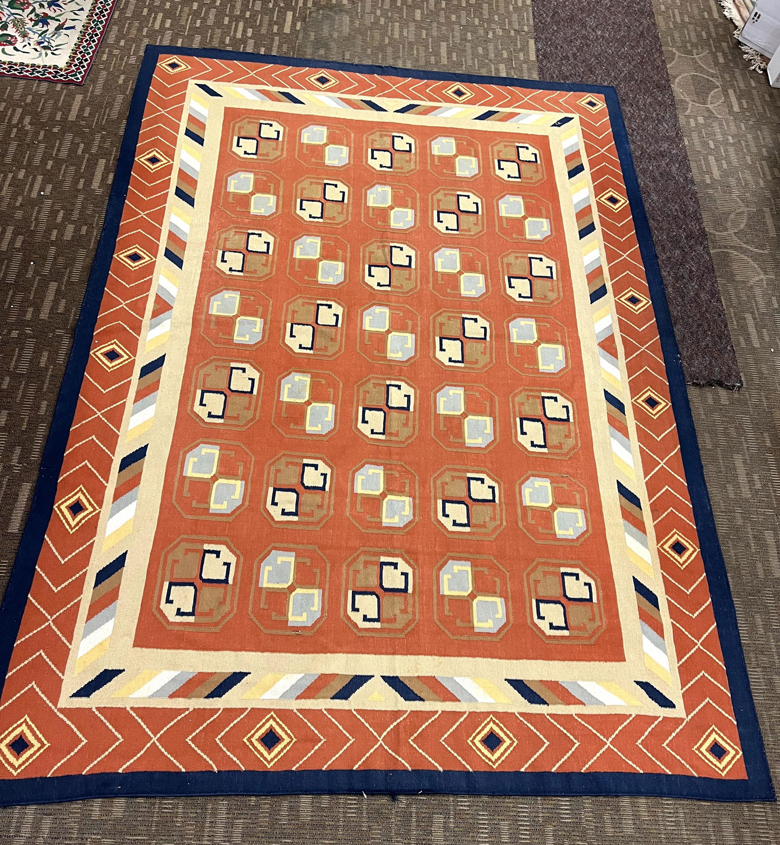 Dhurrie Indian Flatweave Rug (1 of 6)