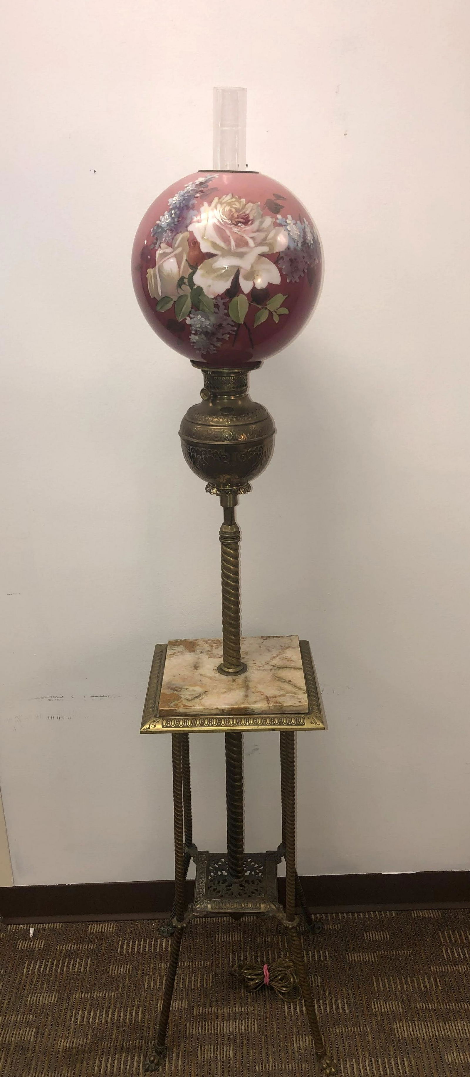 Adjustable Victorian Piano Lamp (1 of 9)