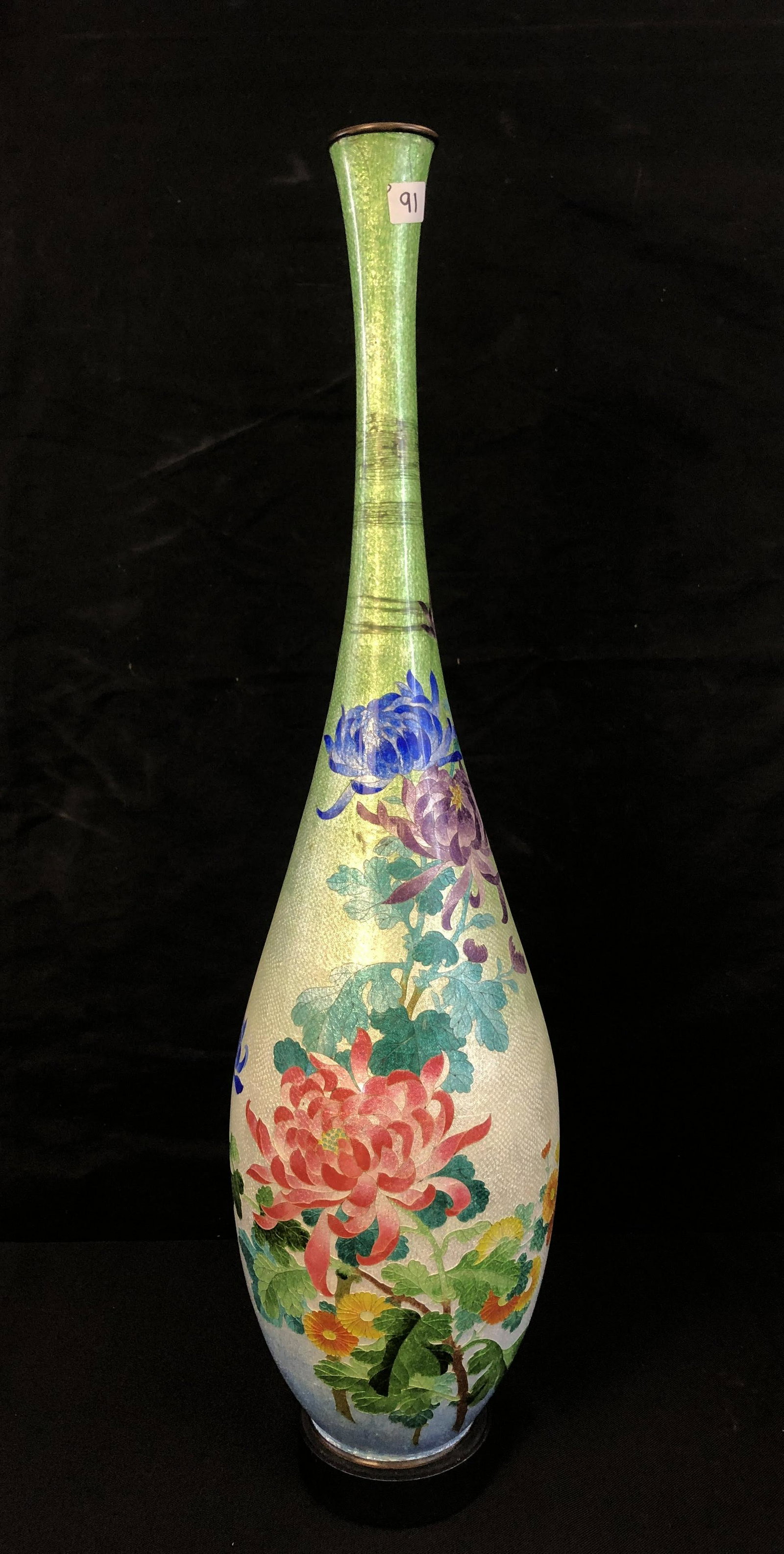 Early Tall Cloisonne Vase (1 of 7)