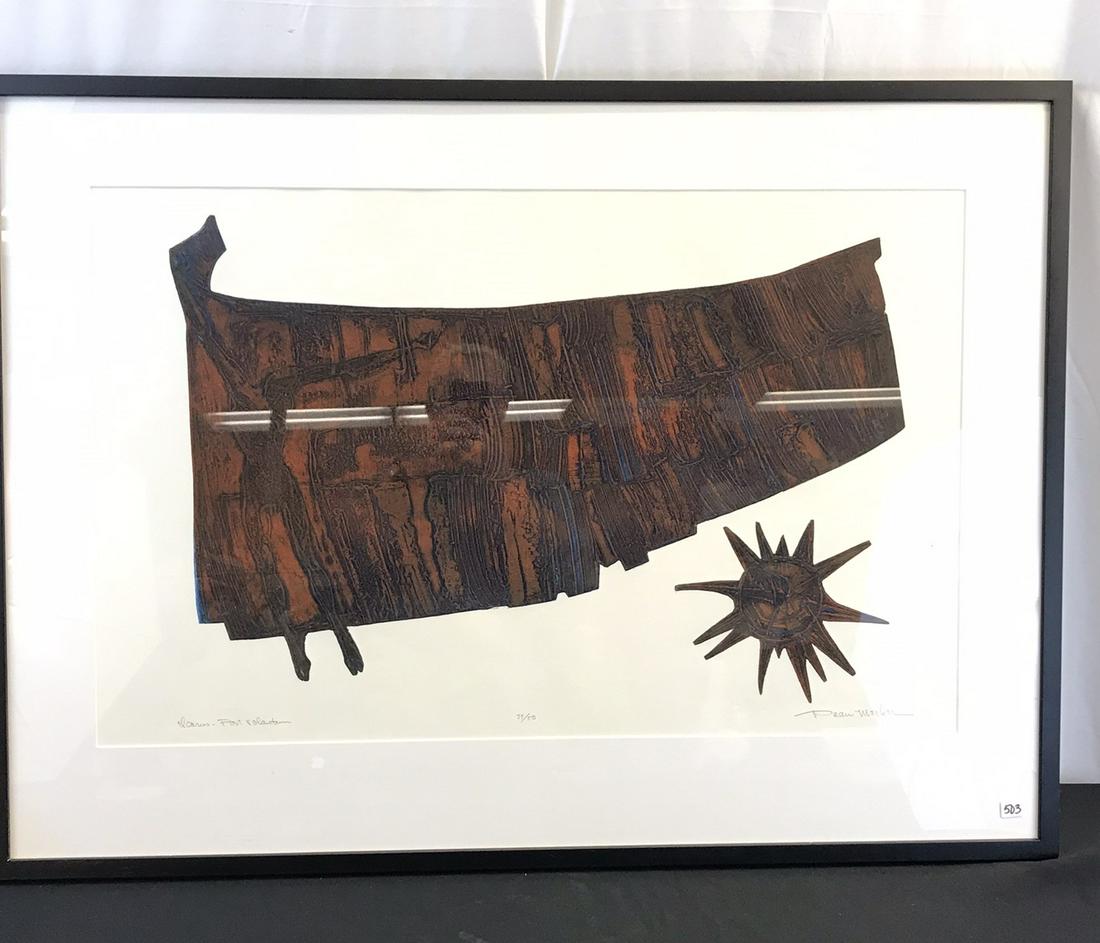 Dean Meeker  MCM Serigraph/Intaglio Icarus (1 of 6)
