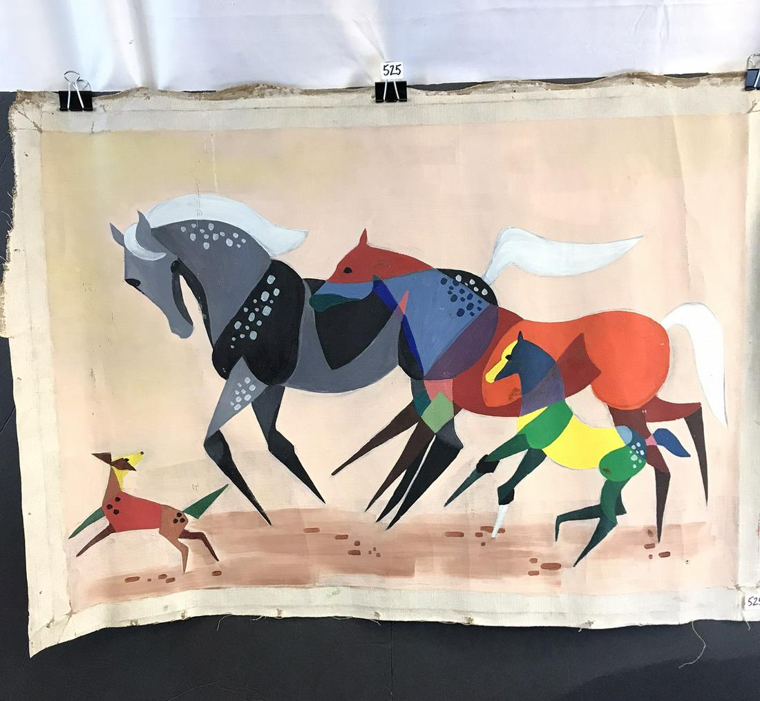 WPA Raymond Redell Oil on Canvas (1 of 5)