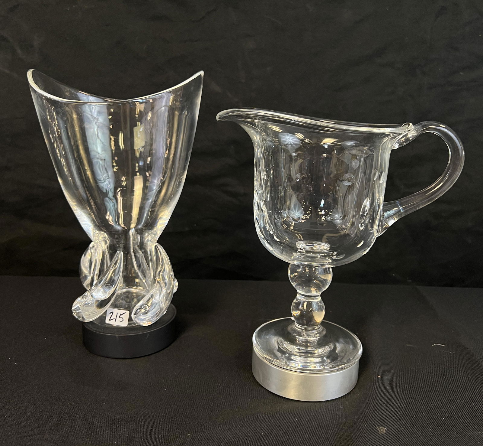 Steuben Vase and Large Art Glass Pitcher (1 of 9)