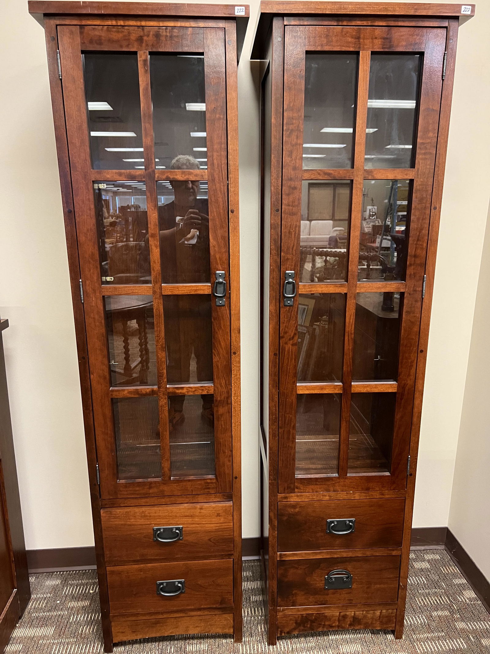 2 Matching Contemproary Arts and Crafts Style Cabinets (1 of 7)