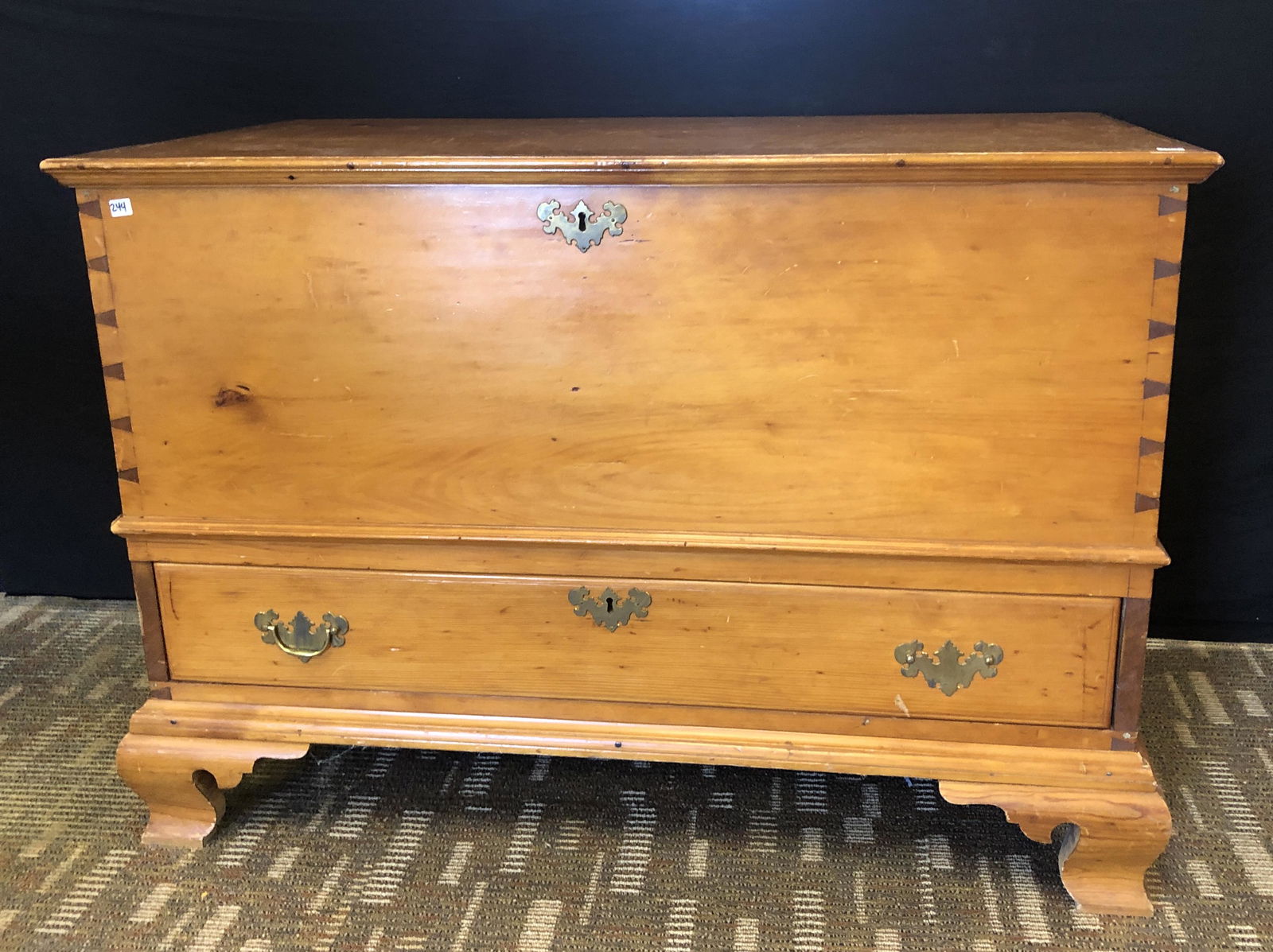 18th Century Pine Blanket Chest (1 of 8)