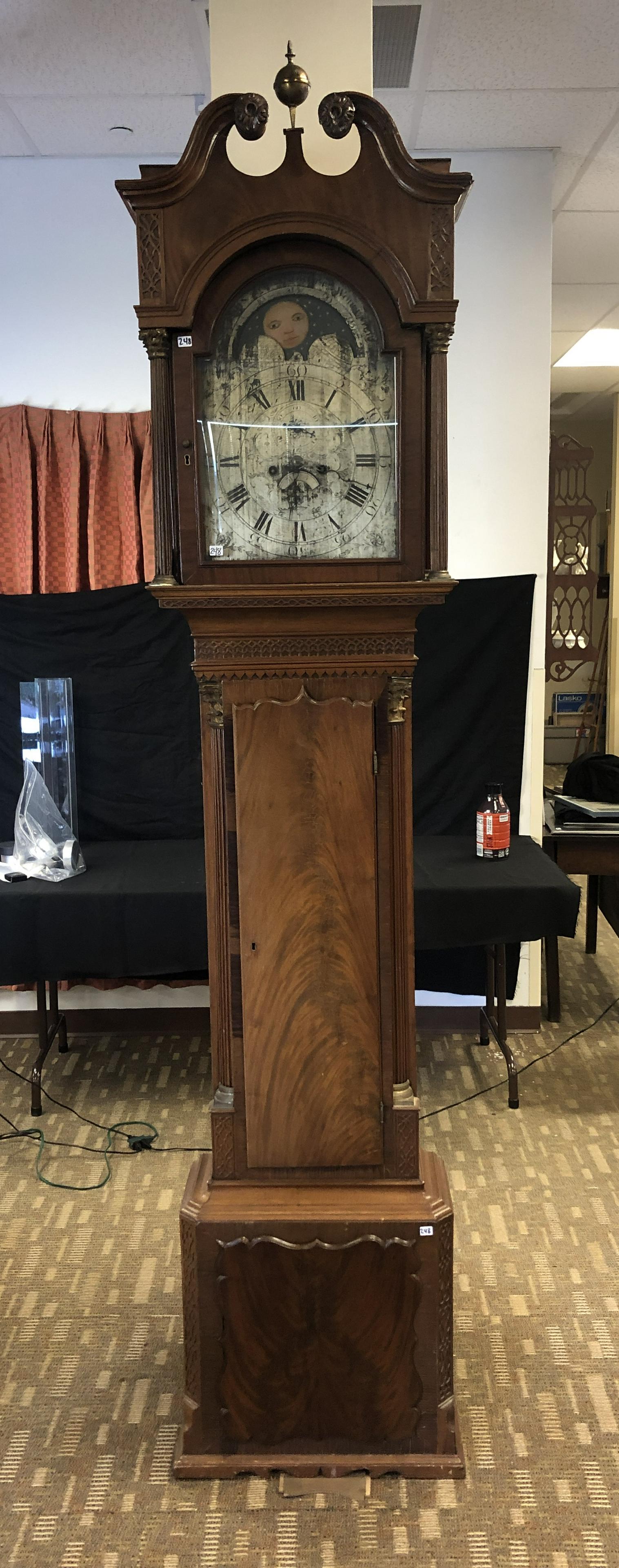 18th Century Mahogany Grandfather Clock (1 of 15)