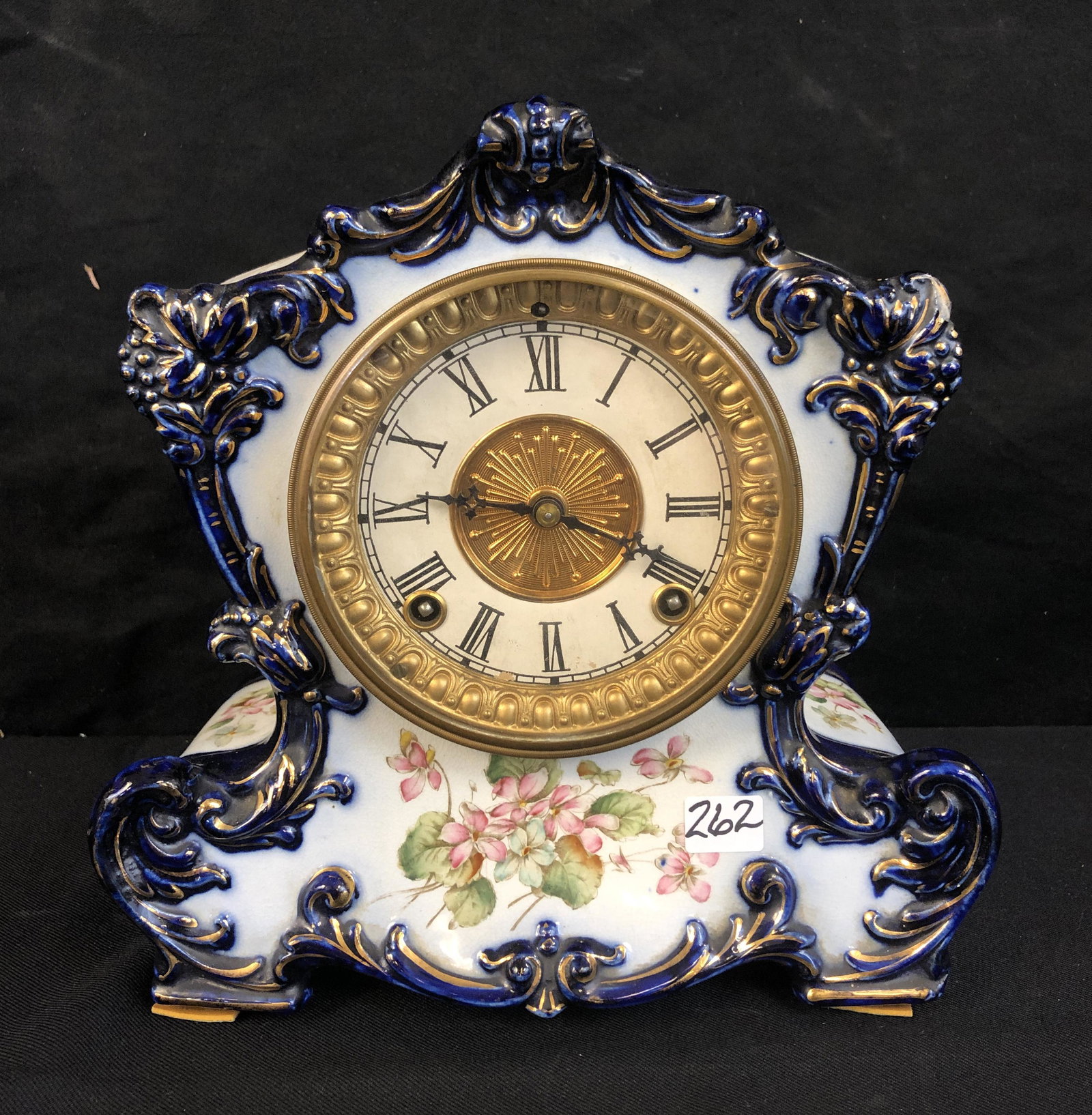 Tandem Cobalt Porcelain Clock (1 of 6)