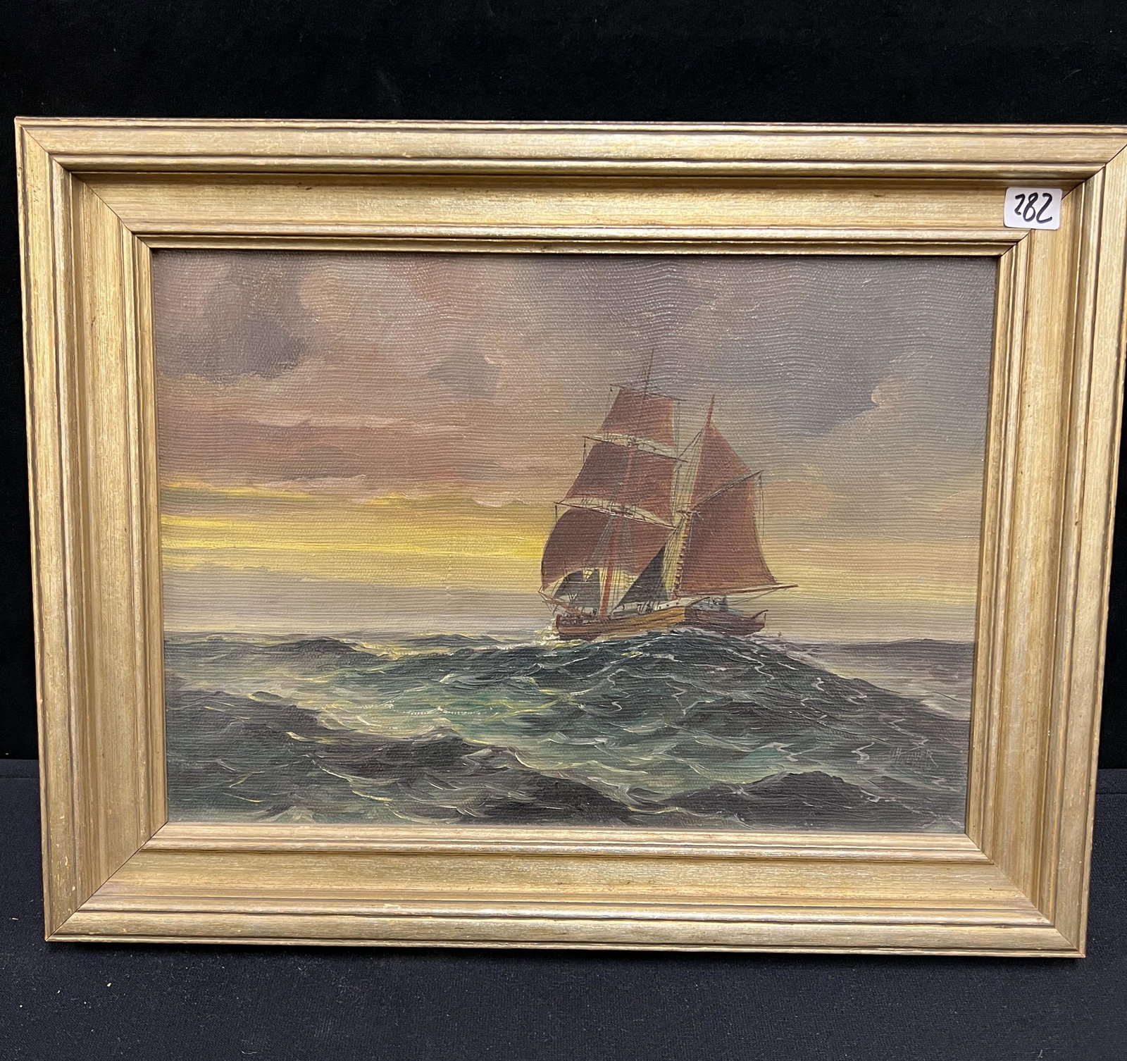 H. Hanauer Oil On Canvas C 1914 (1 of 6)