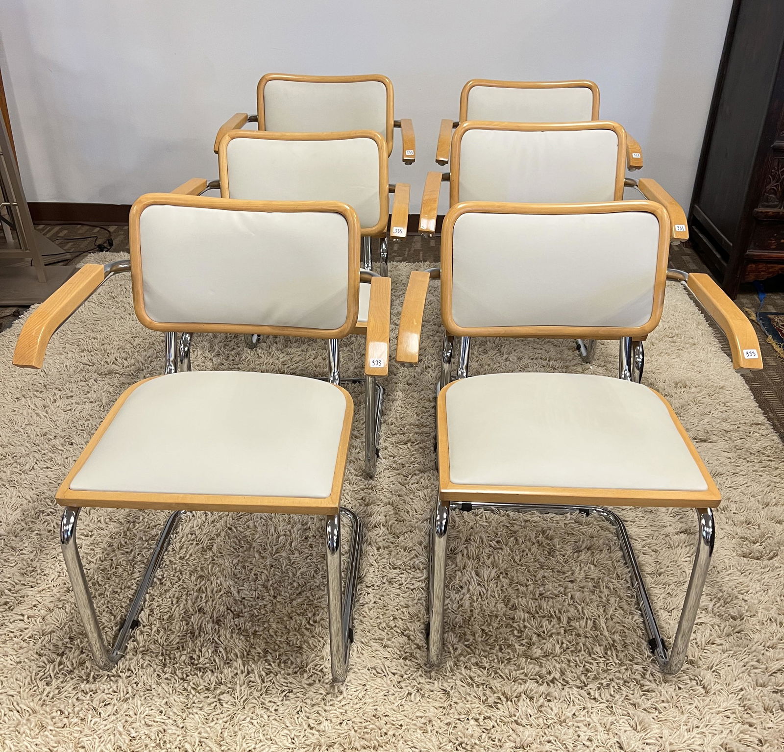 6 MCM Marcel Breuer Attributed Cesca Armchairs (1 of 7)