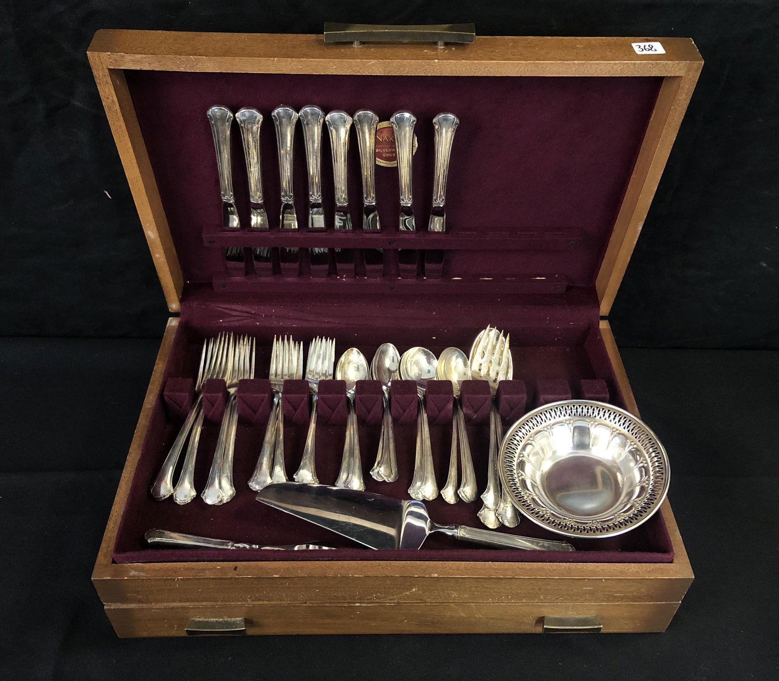 Towle Sterling Flatware Set in Chippendale & Sterling Bowl (1 of 10)