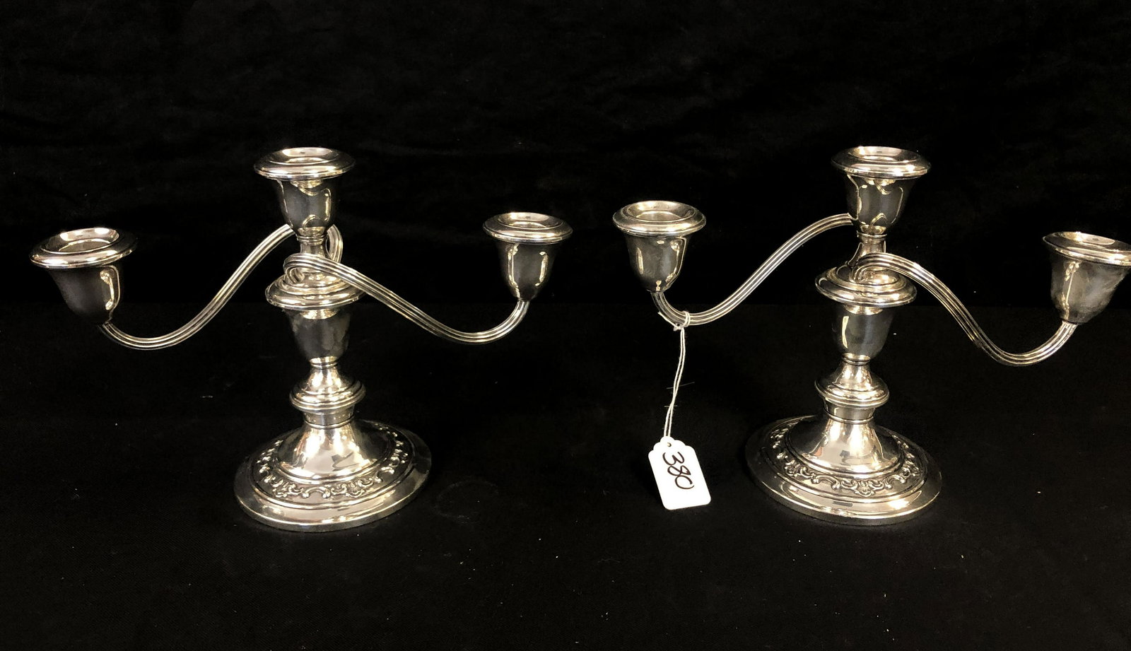 Pair of Sterling Candlesticks (1 of 5)