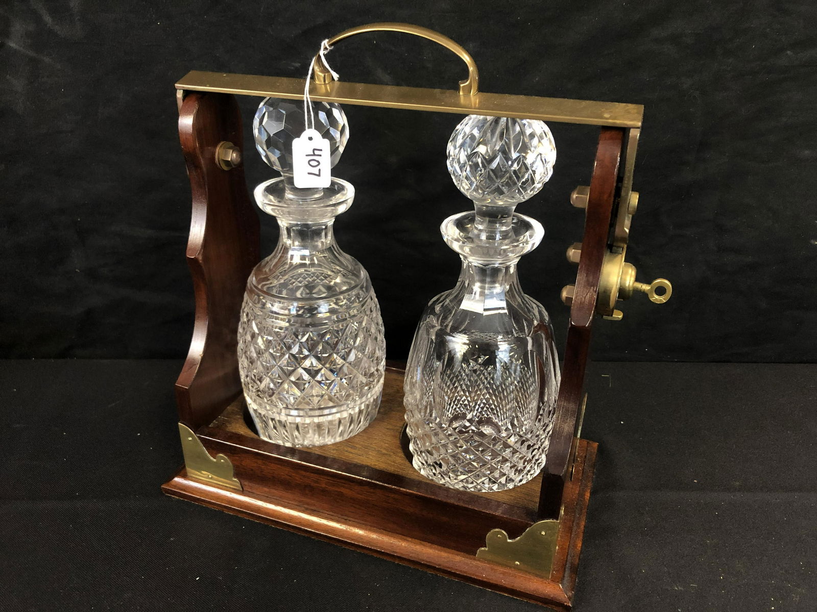 Waterford Crystal Decanters in Locking Rosewood Caddy (1 of 6)