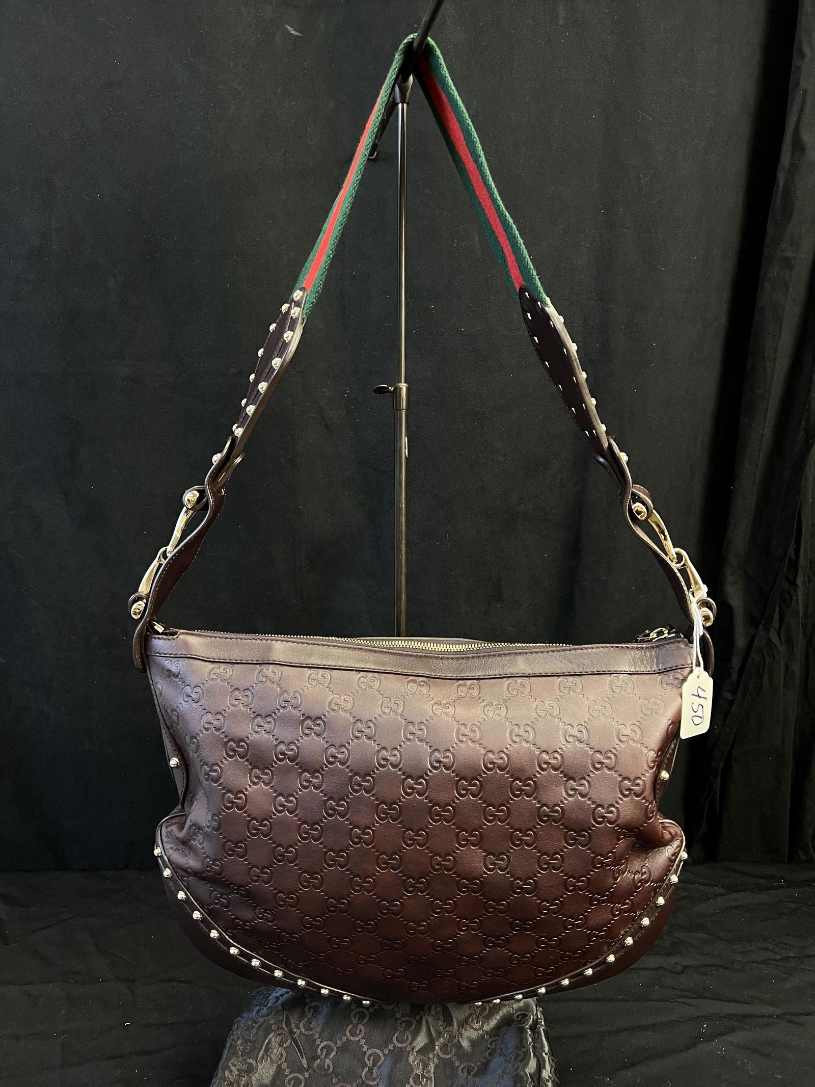 Large Gucci Brown Leather Hobo Shoulder bag (1 of 9)