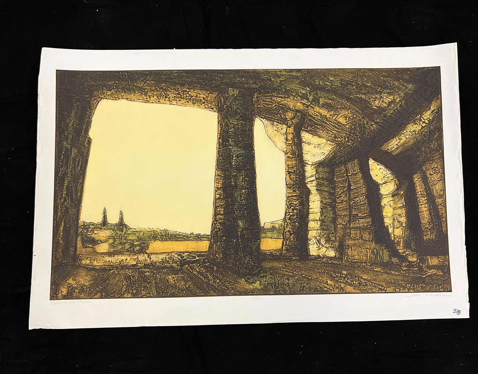 Dean Jackson Meeker Serigraph " Latona De Pariso" Landscape (1 of 7)