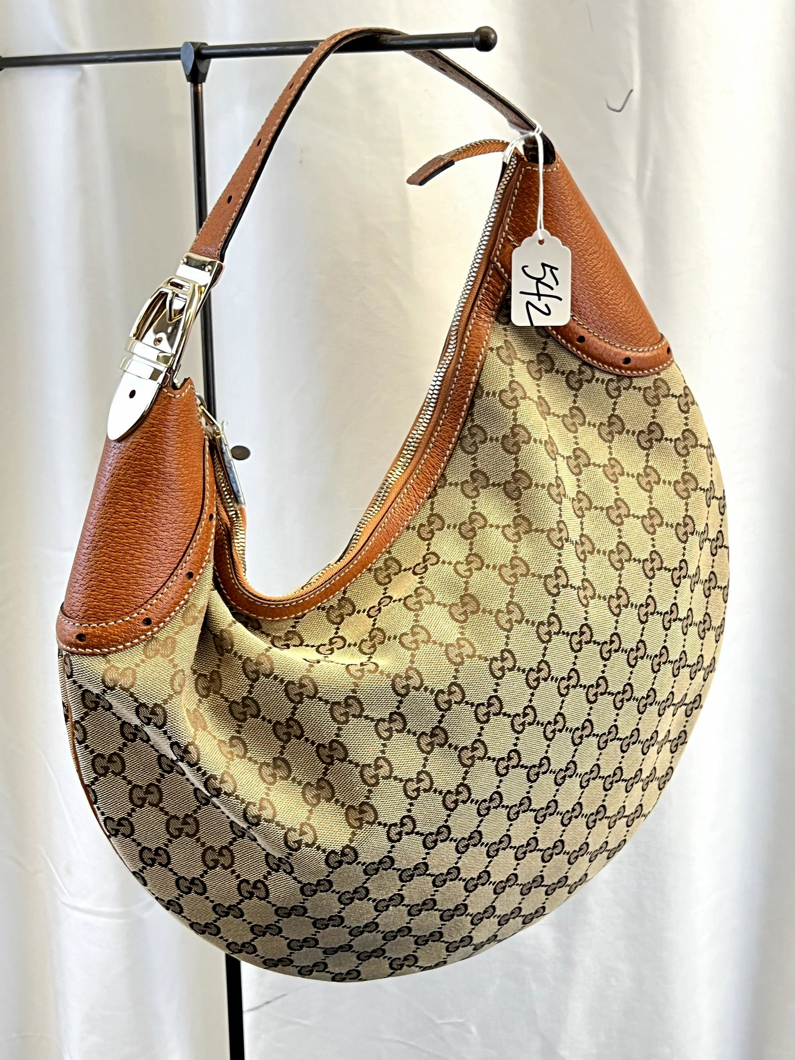Gucci Unused Monogram Hobo Shoulder Bag (1 of 8)