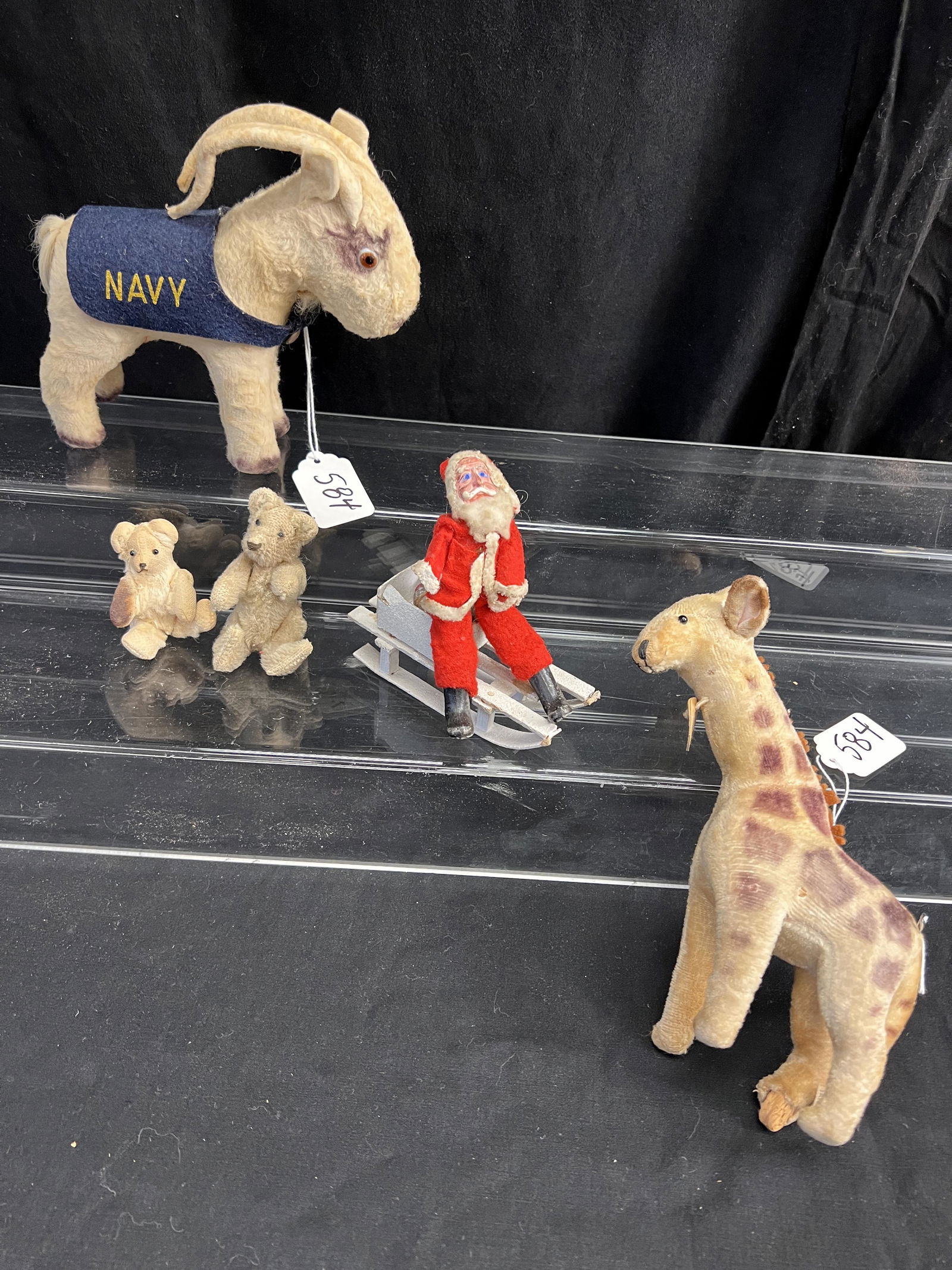 1920's Santa Ornament, Vintage Stuffed Animals (1 of 15)