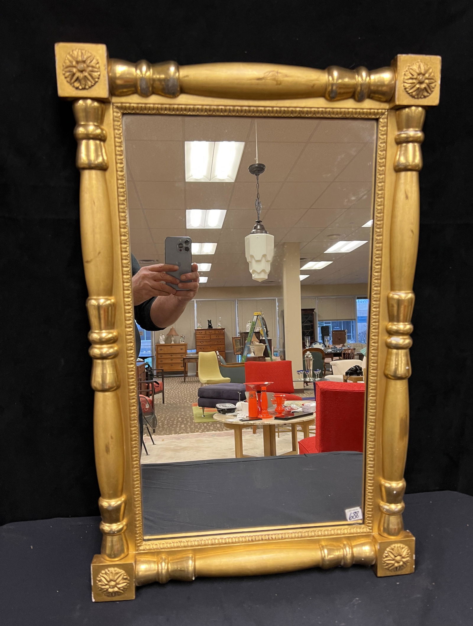 Federal Gold Leaf Hall Mirror (1 of 3)