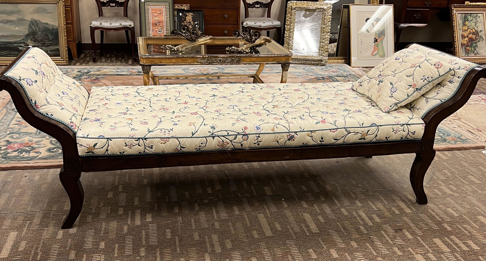 Antique Federal Double-Sided Chaise Lounge (1 of 7)