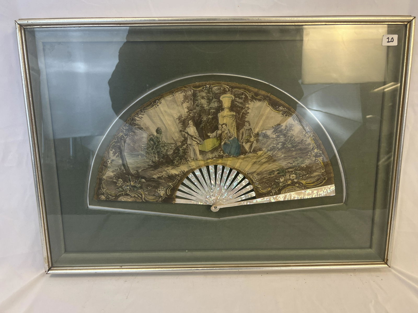 Early 19th Century Framed Silk Fan (1 of 5)