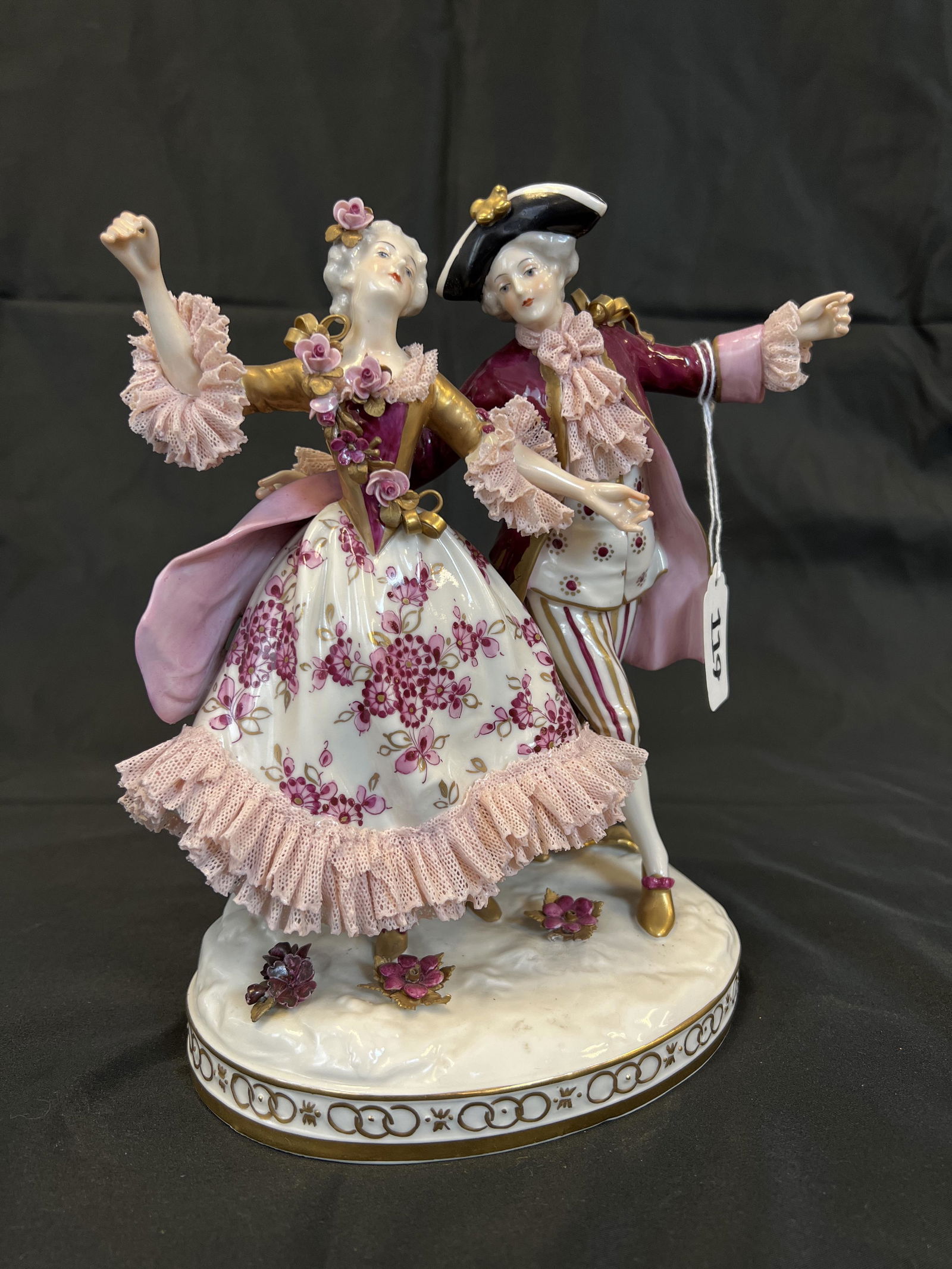 Dresden-Meissen Dancing Man and Women Figurine (1 of 9)