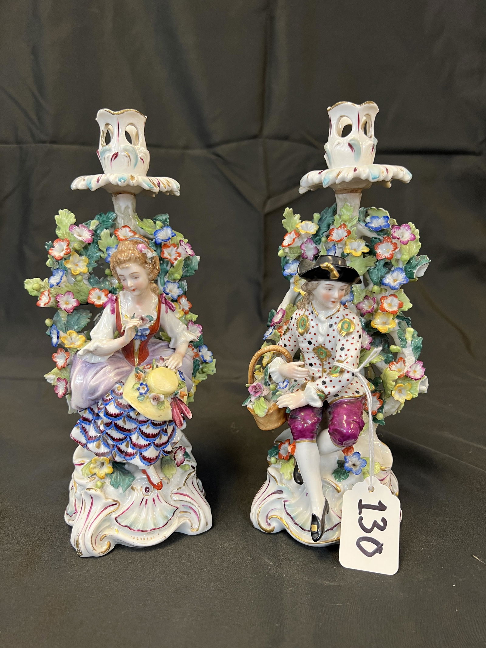 Dresden-Meissen Figural Candle Holders (1 of 8)