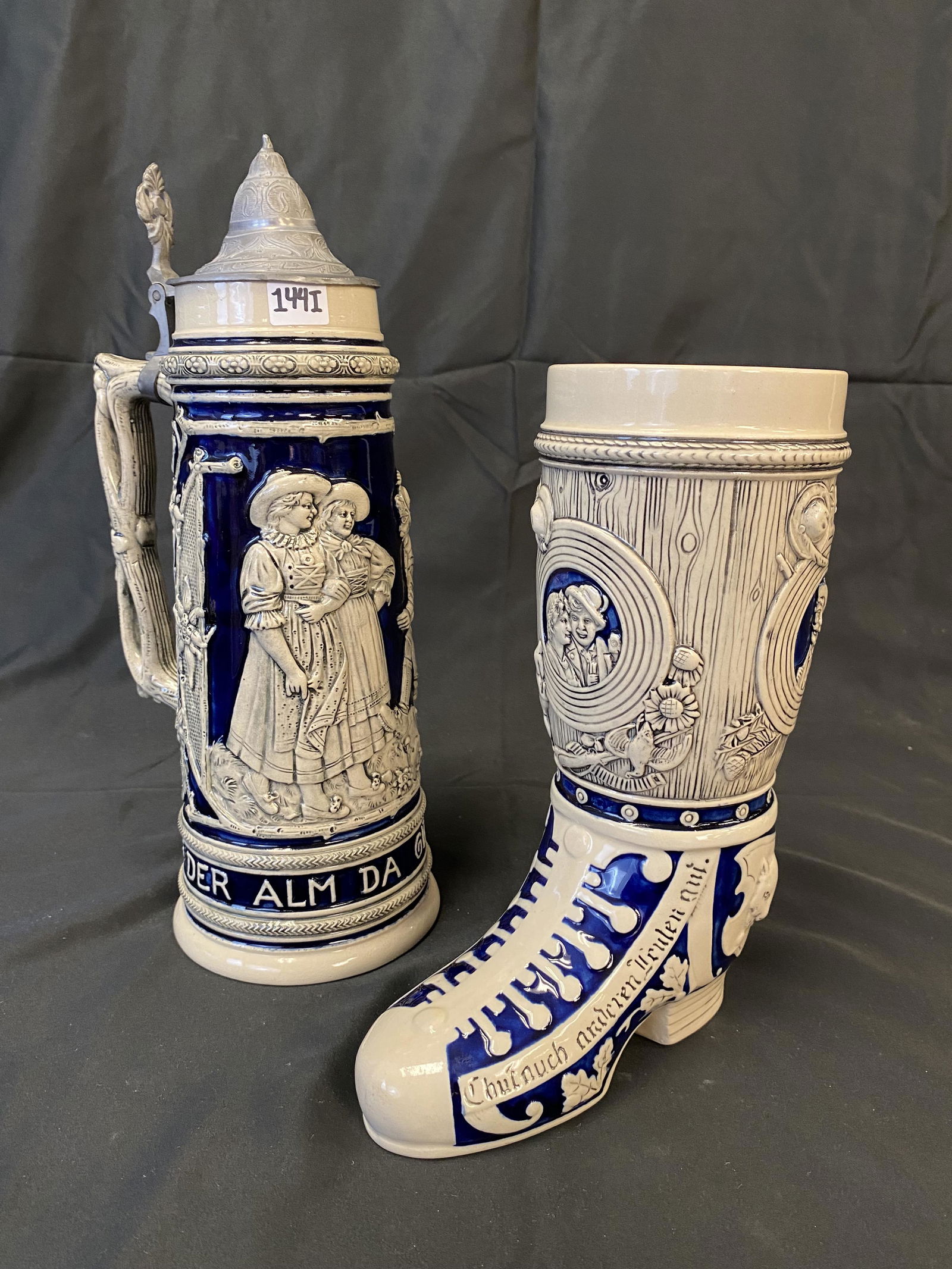 Stoneware Beer Stein & Beer Boot (1 of 17)