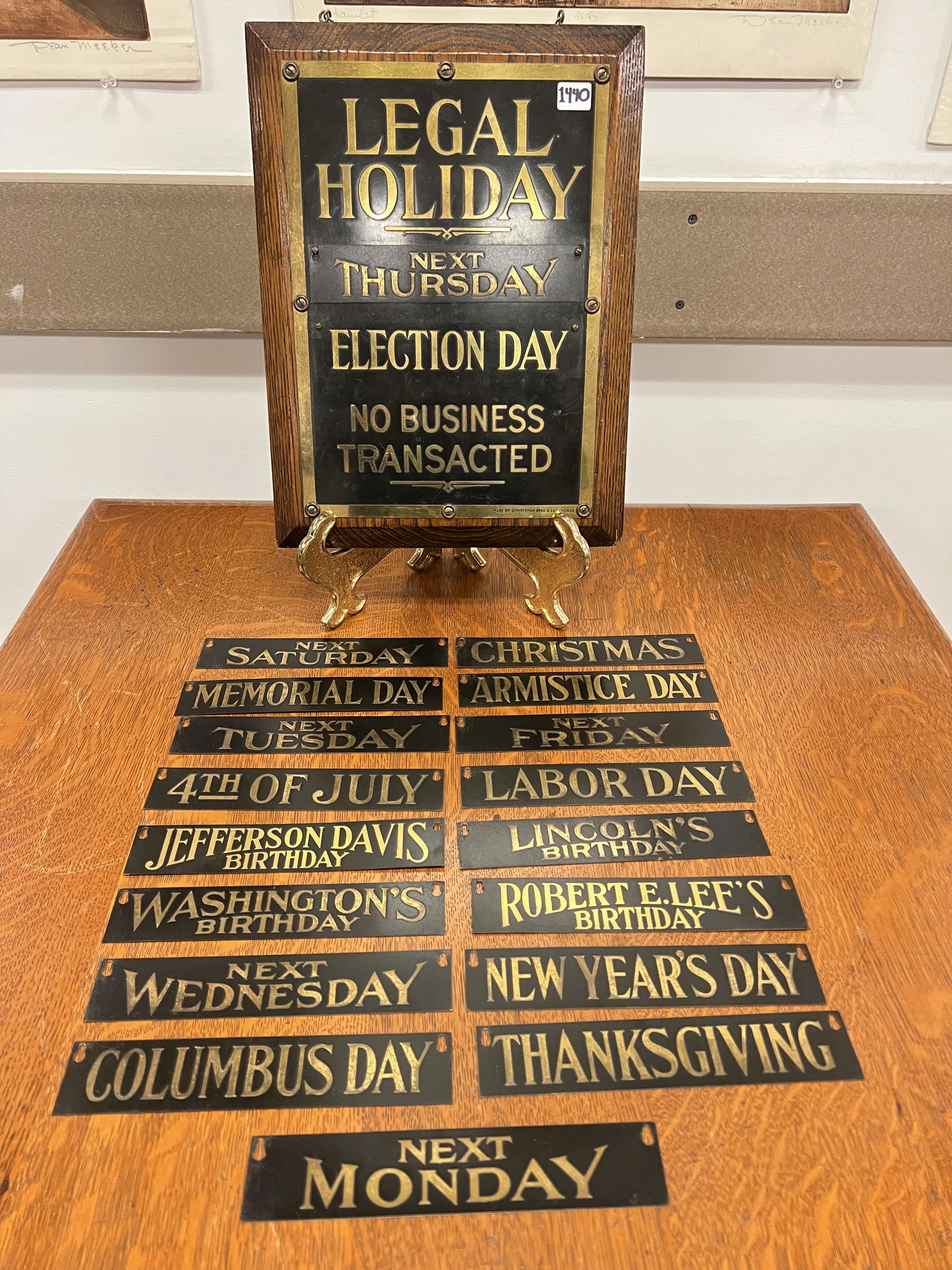 1900s Business Holiday Sign (1 of 9)