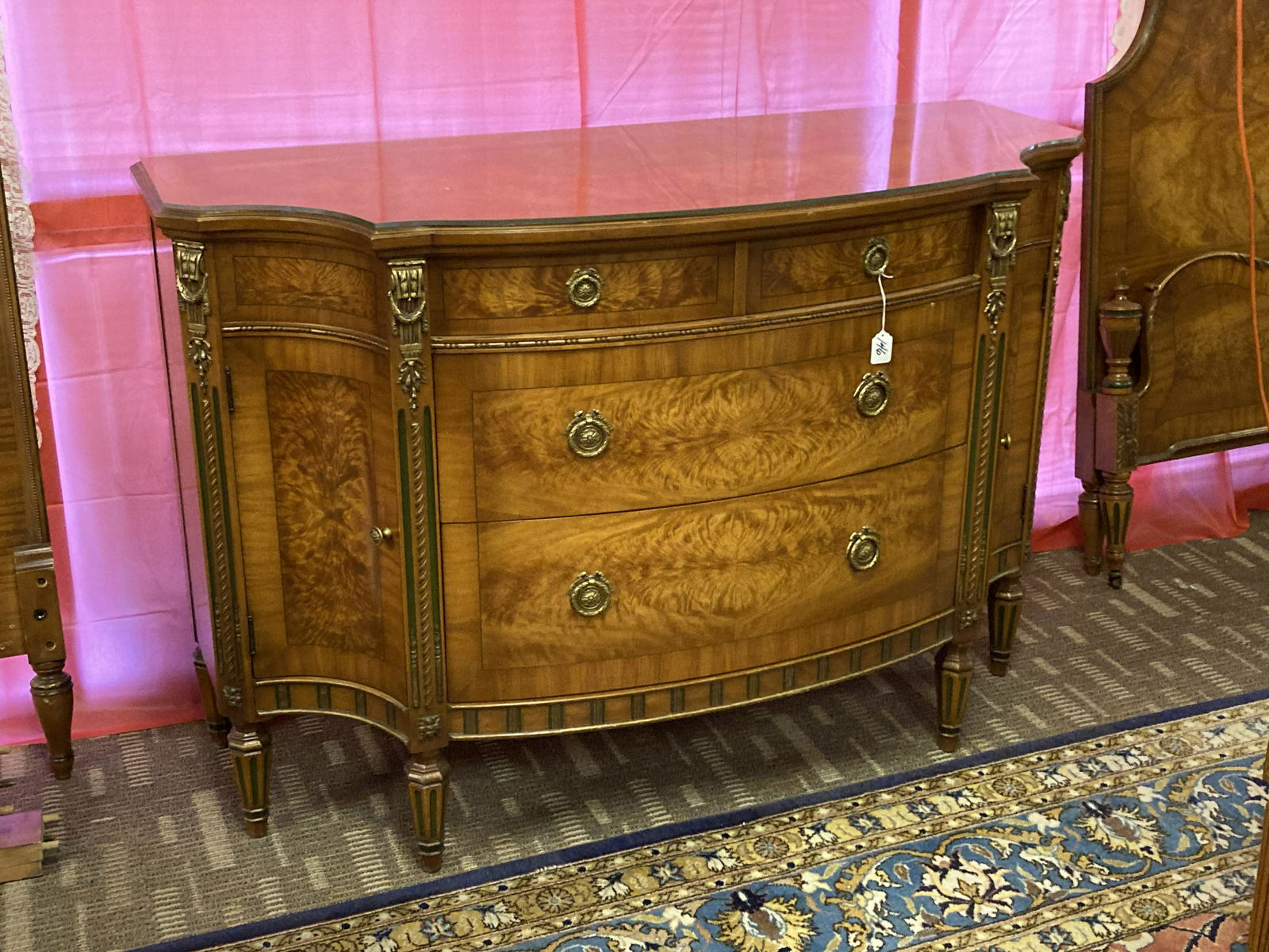 French Mahogany Entry Cabinet/Dresser (1 of 12)
