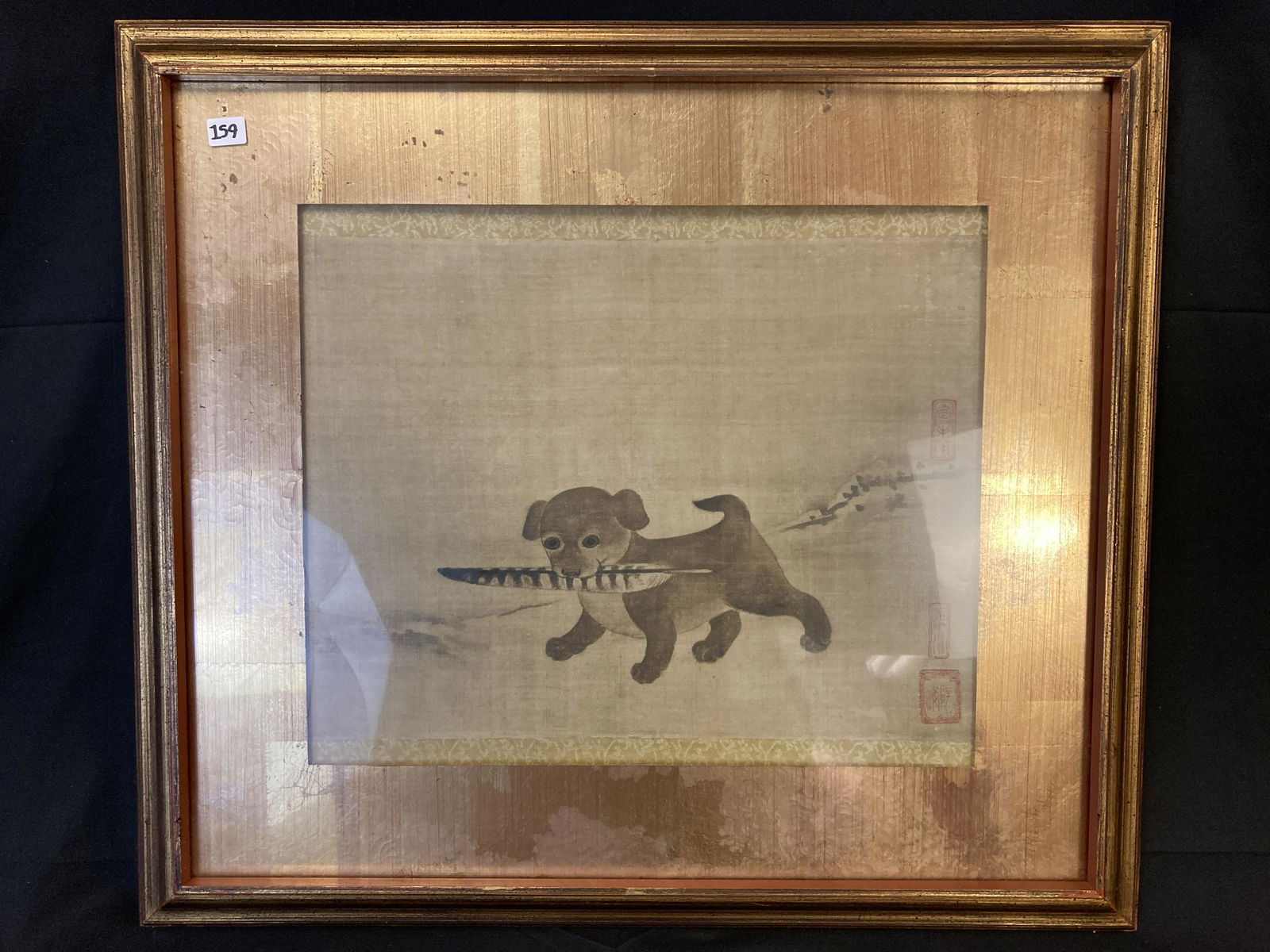 Oriental Blockprint of a Dog (1 of 7)
