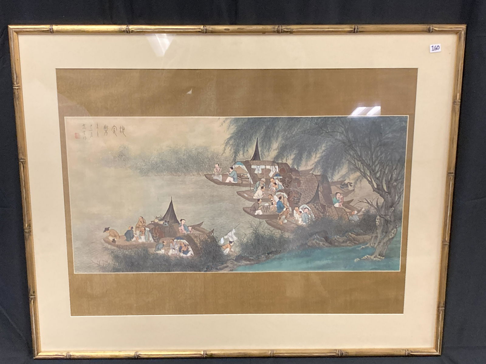 Large Scenic Oriental Blockprint (1 of 6)