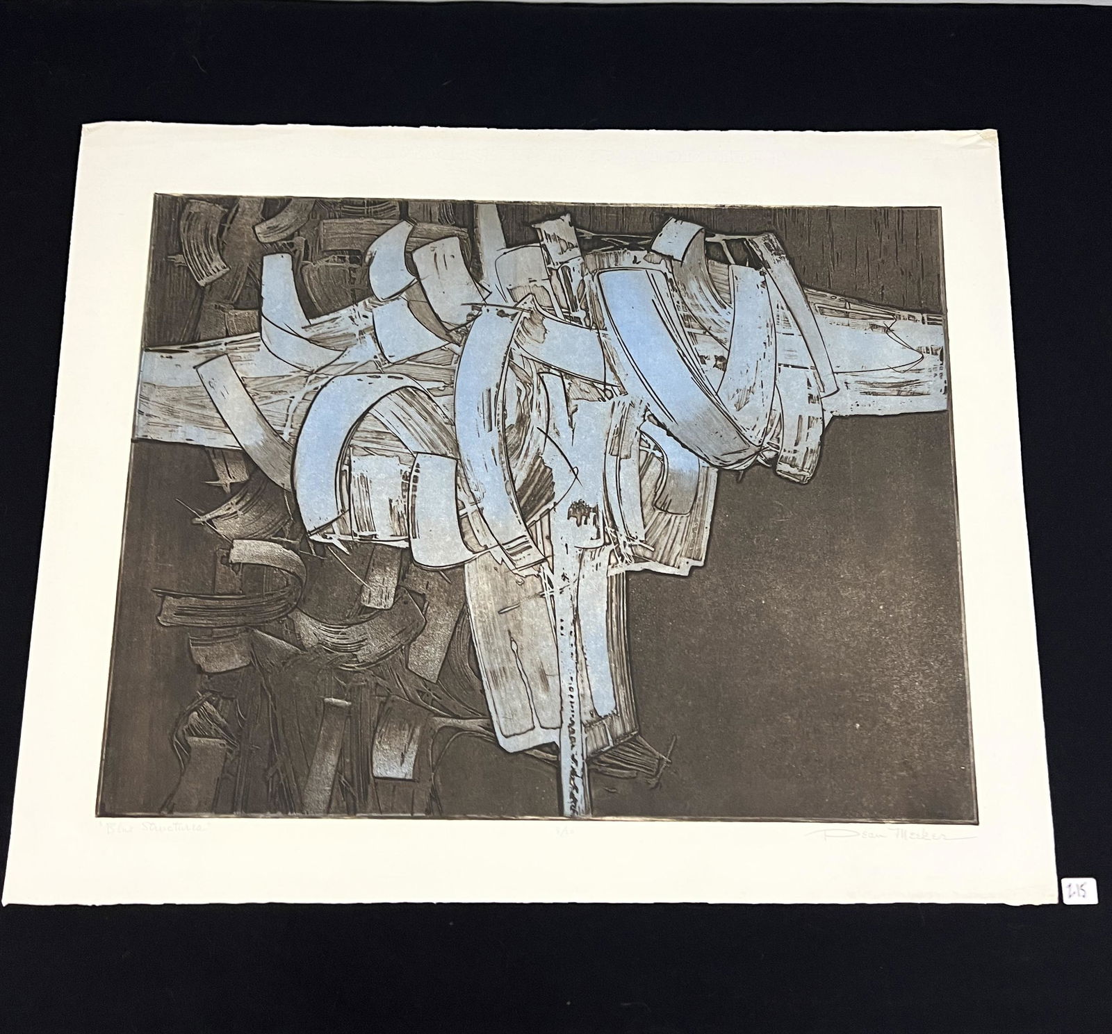 Dean Meeker 1960's Abstract Intaglio (1 of 6)