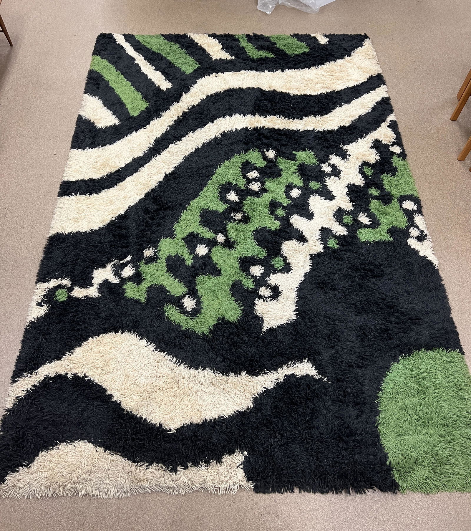 1970's Abstract Rya Rug of Important Size (1 of 6)