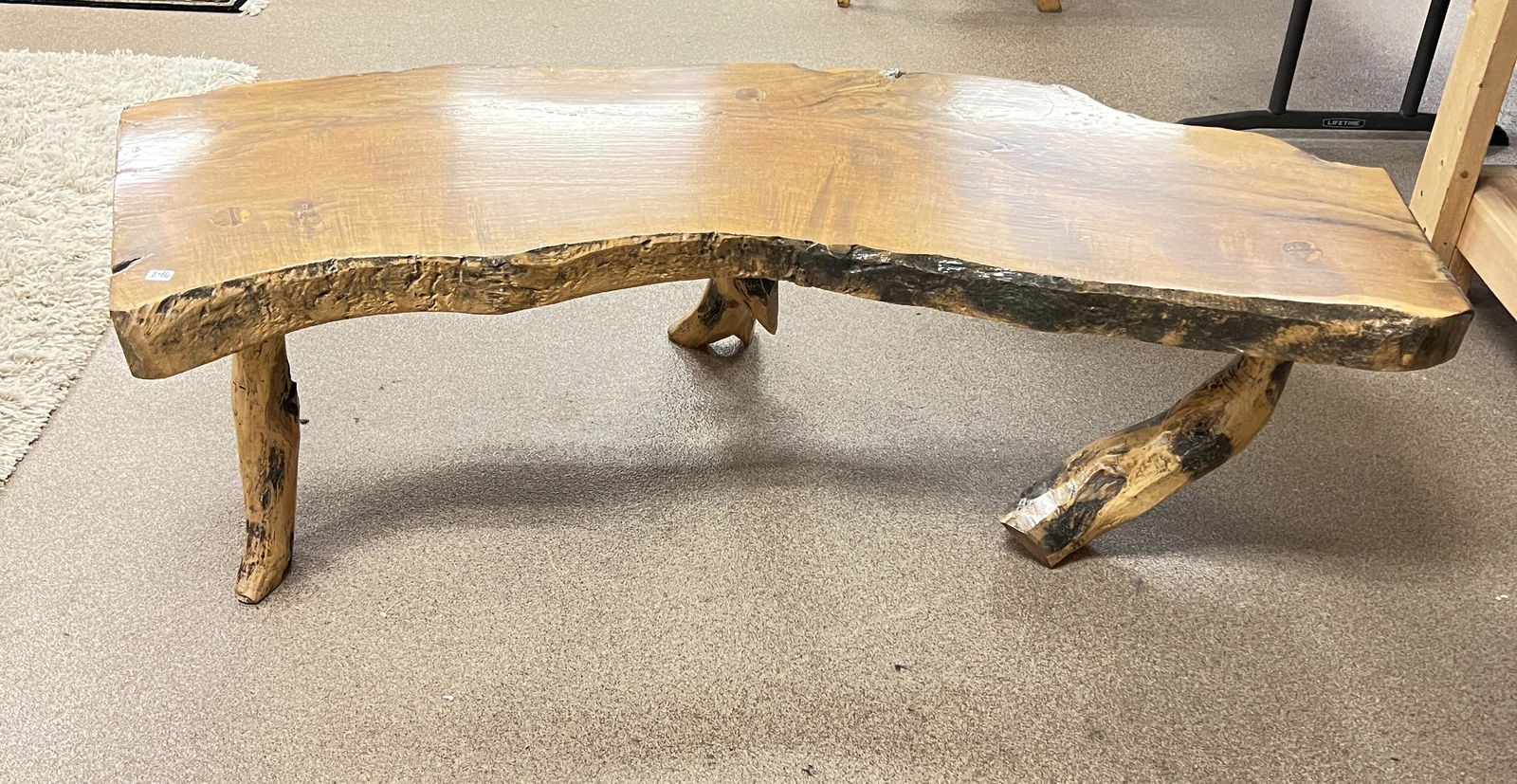 MCM Live Edge Pecan Bench (1 of 12)