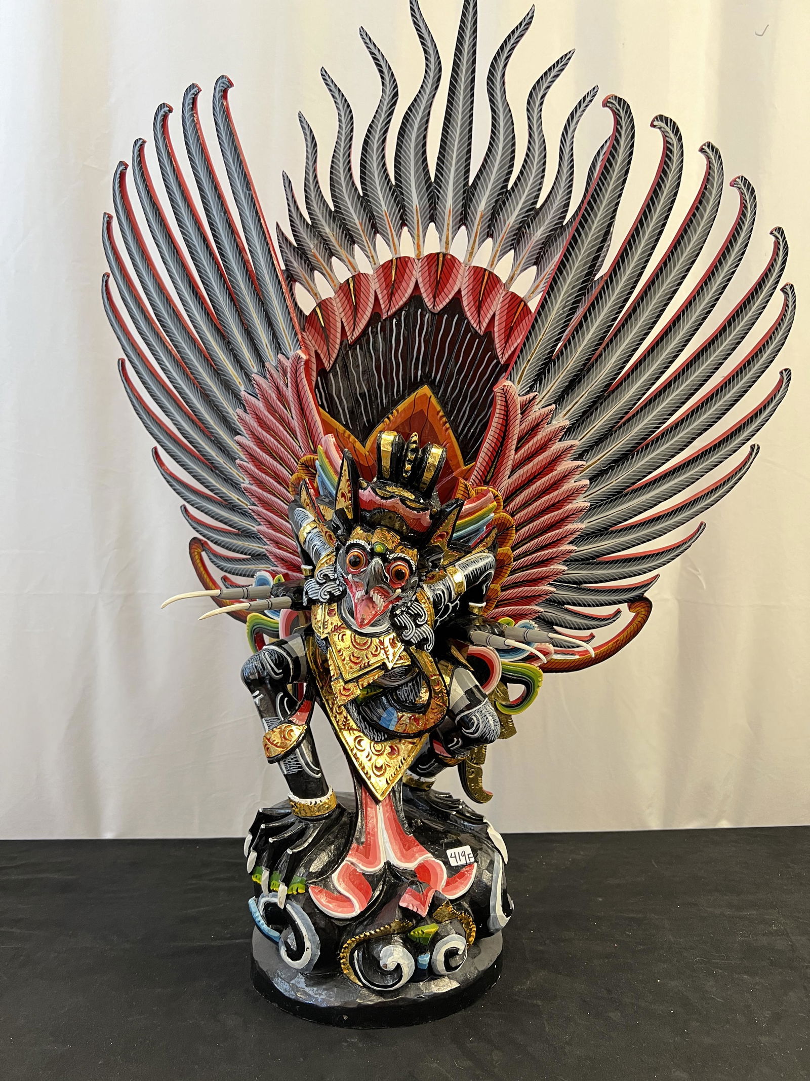 Thai Hand Carved Garuda Statue (1 of 9)